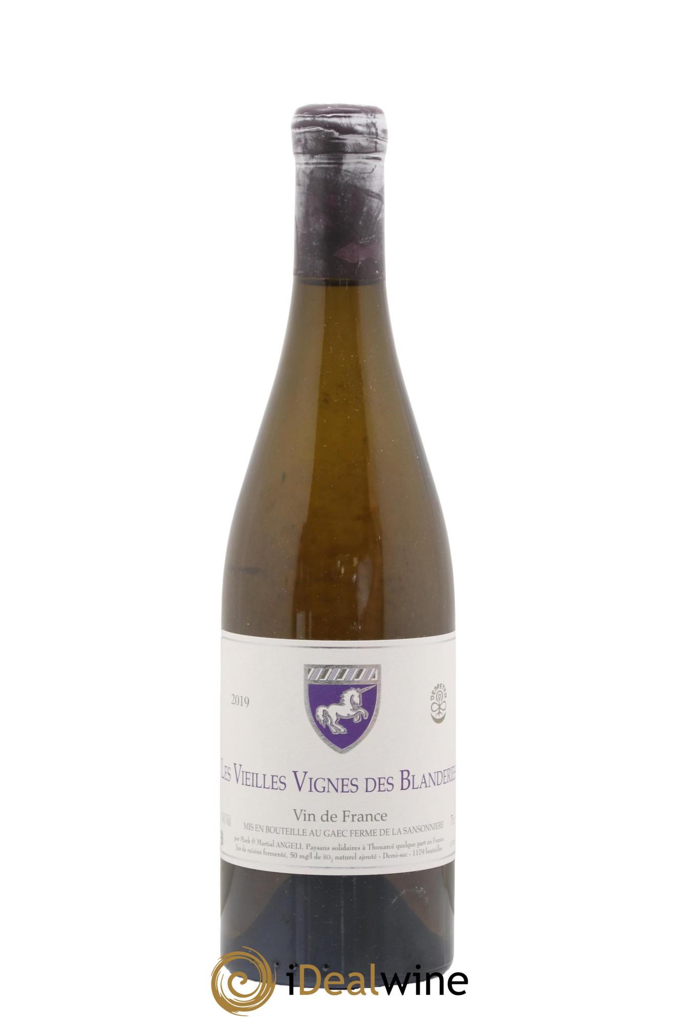 Vin de France Les Vieilles Vignes des Blanderies Mark Angeli (Domaine) - Ferme de la Sansonnière 2019 - Lot de 1 bouteille - 0