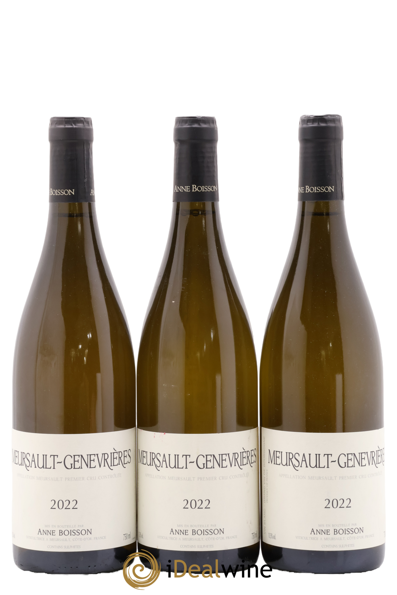 Meursault 1er Cru Genevrières Anne Boisson 2022 - Lotto di 3 bottiglie - 0