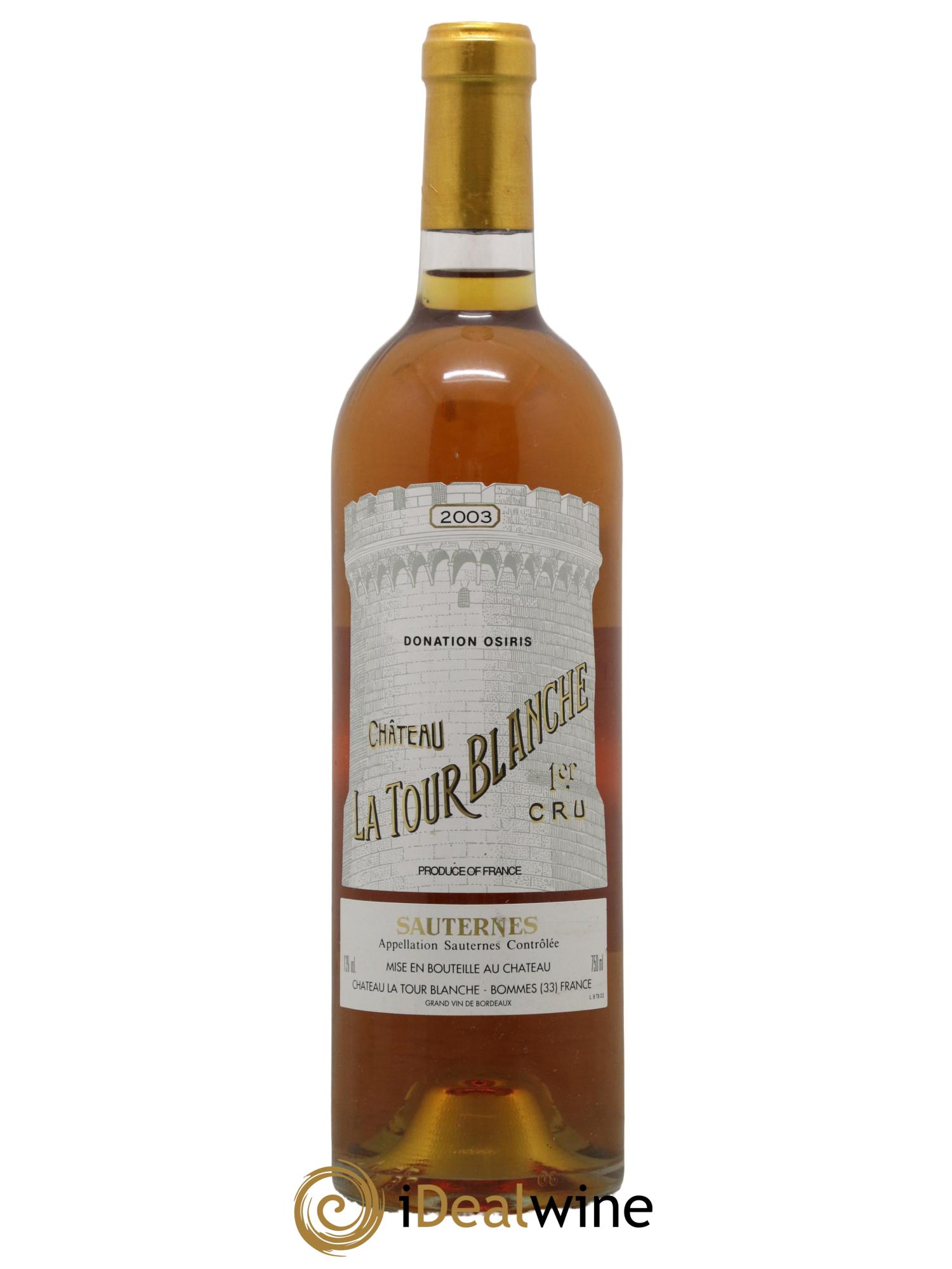 Château la Tour Blanche 1er Grand Cru Classé 2003 - Lotto di 1 bottiglia - 0