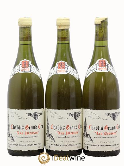 Chablis Grand Cru Les Preuses Vincent Dauvissat (Domaine) 2008 - Lot de 3 bouteilles - 0