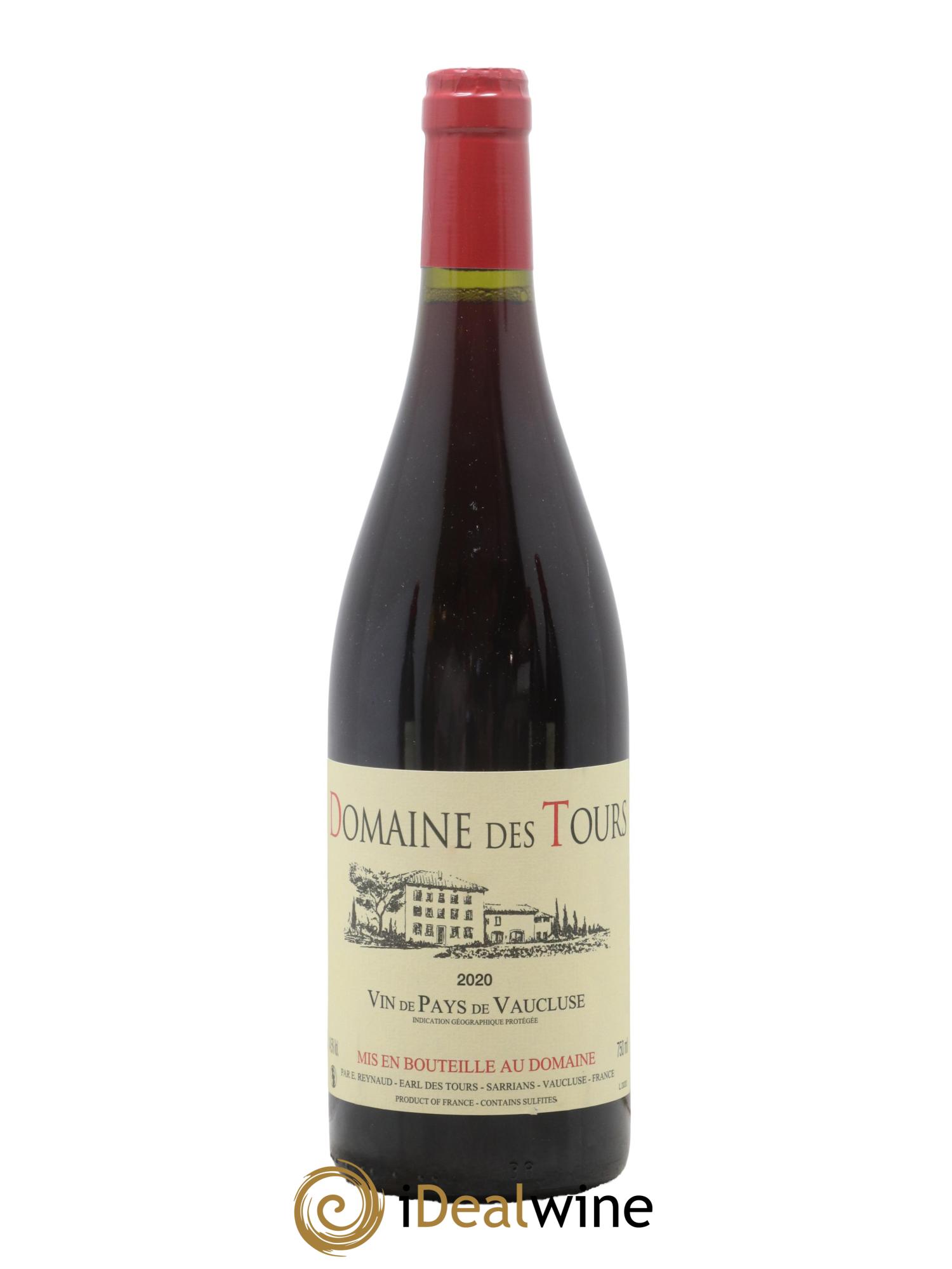 Vaucluse (Vin de Pays de Vaucluse) Domaine des Tours Emmanuel Reynaud 2020 - Lot de 1 bouteille - 0