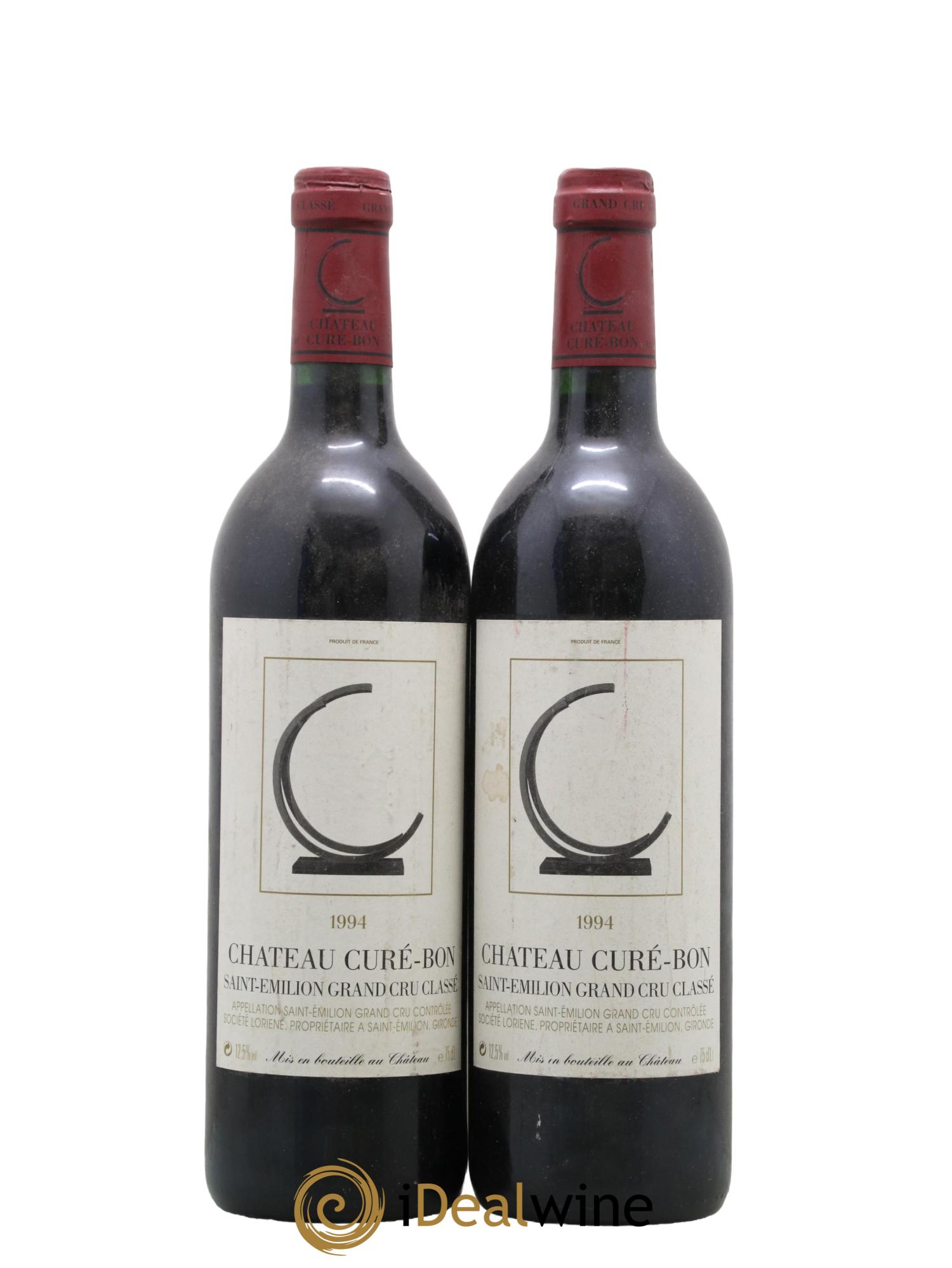 Château Curé Bon 1994 - Posten von 2 Flaschen - 0