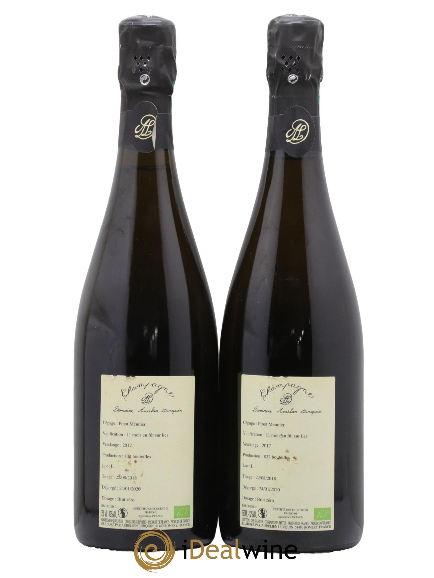 100% Meunier Aurélien Lurquin 2017 - Lot de 2 bouteilles - 1