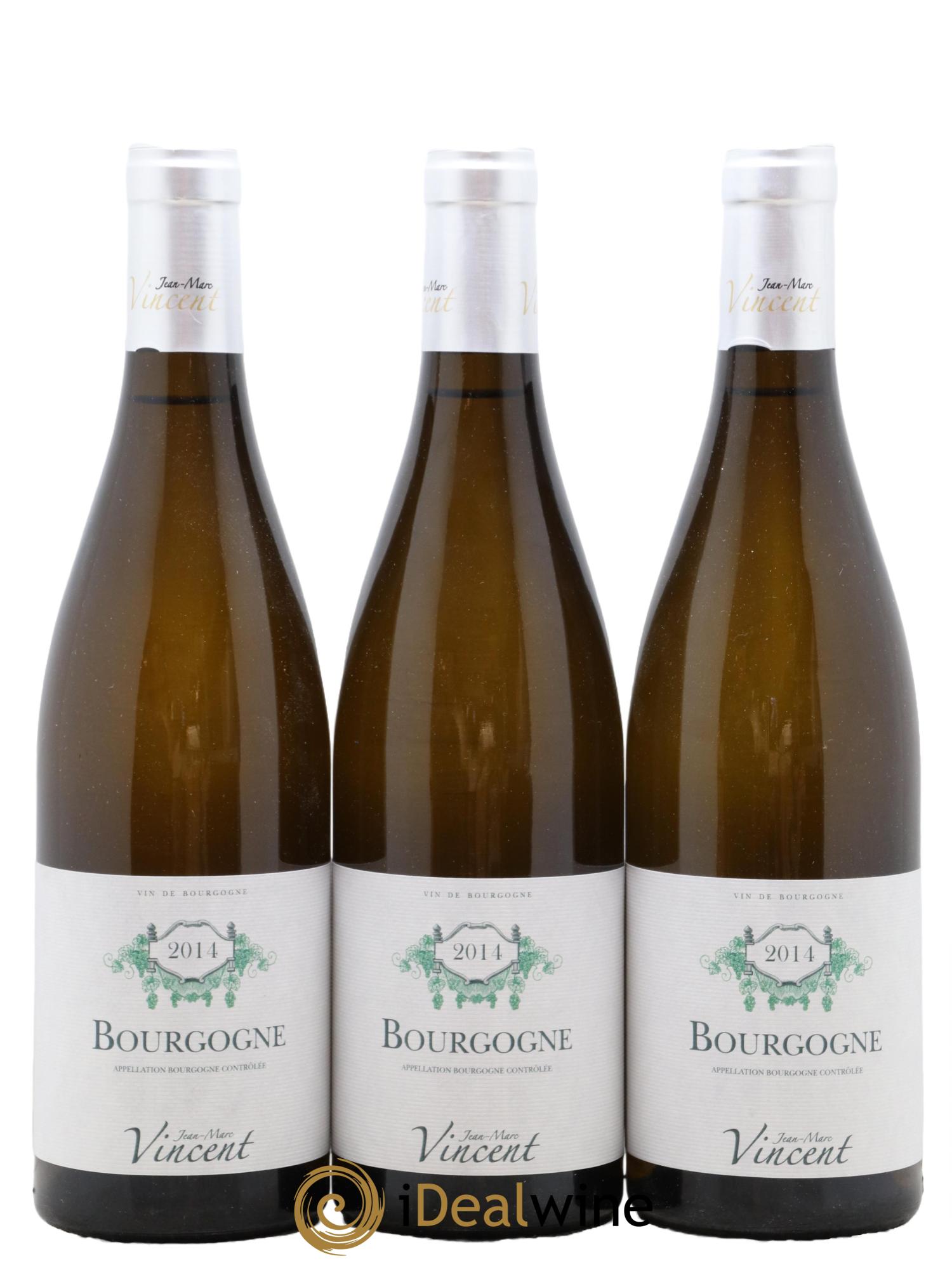 Bourgogne Chardonnay Jean-Marc Vincent (Domaine) 2014 - Lot de 3 bouteilles - 0