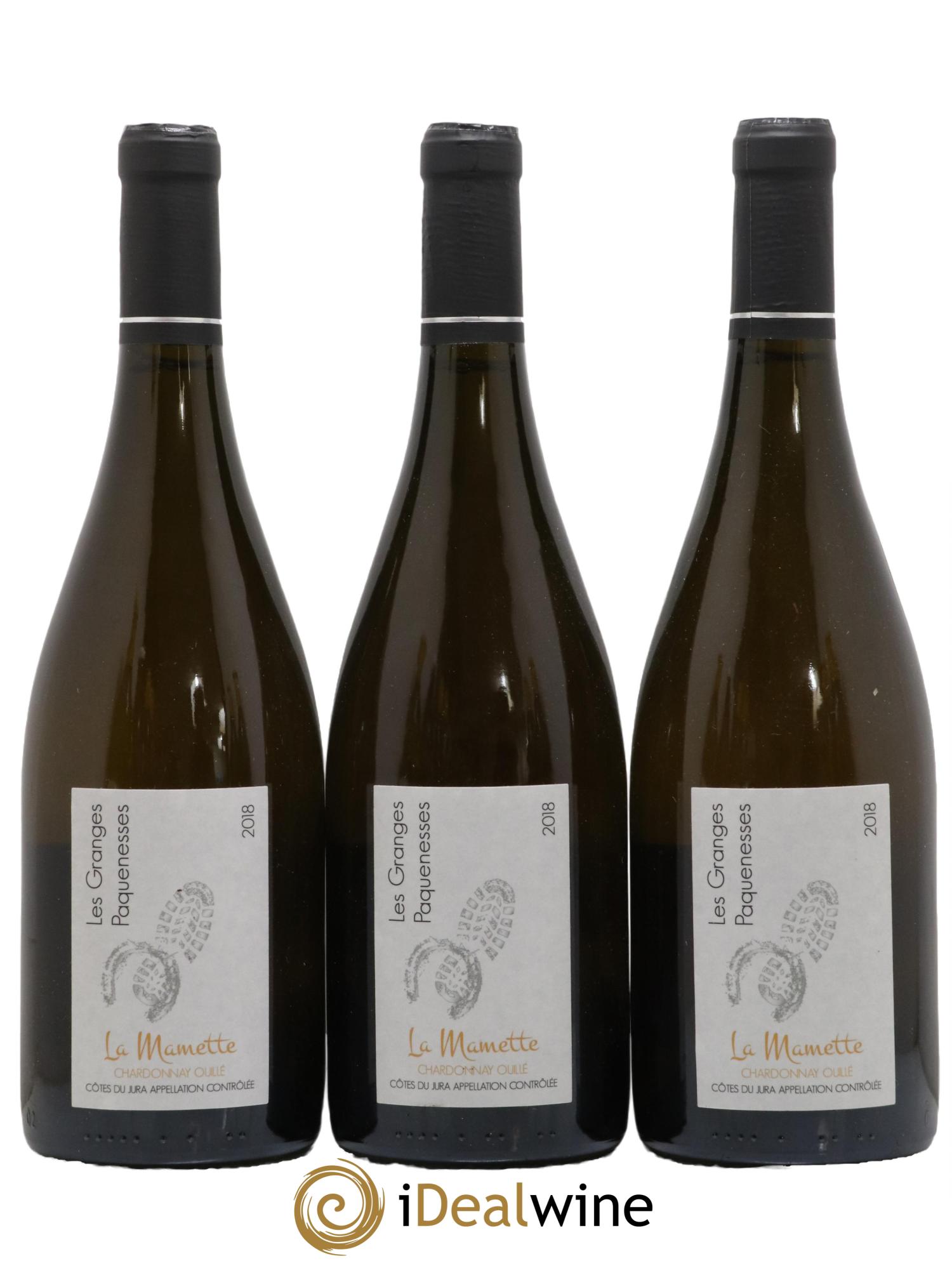 Côtes du Jura Chardonnay La Mamette Les Granges Paquenesses 2018 - Lot de 3 bouteilles - 0