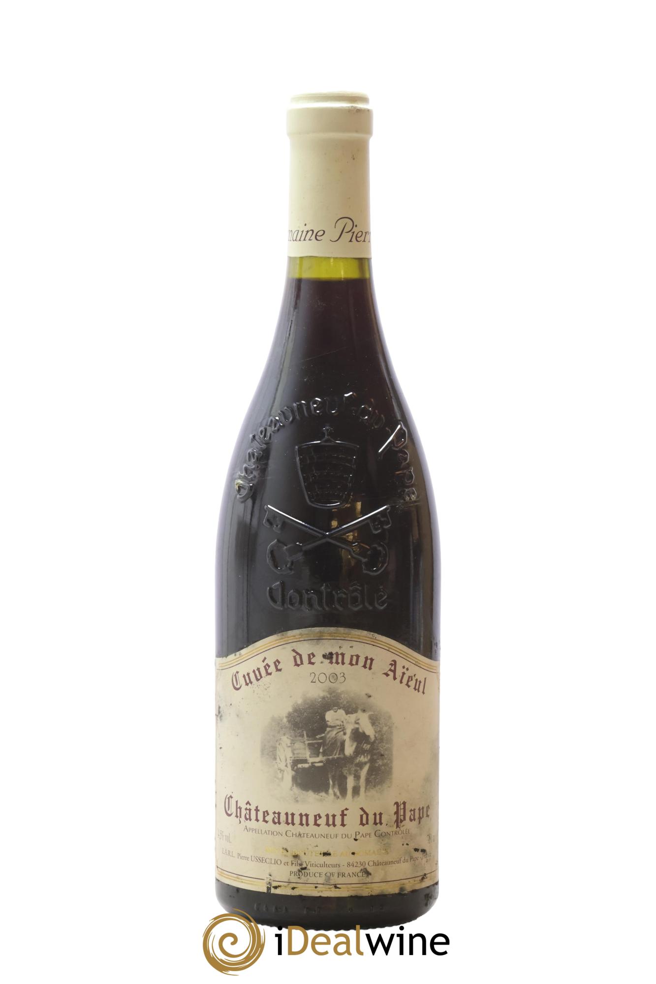 Châteauneuf-du-Pape Cuvée de mon Aïeul Pierre Usseglio & Fils 2003 - Lot of 1 bottle - 0