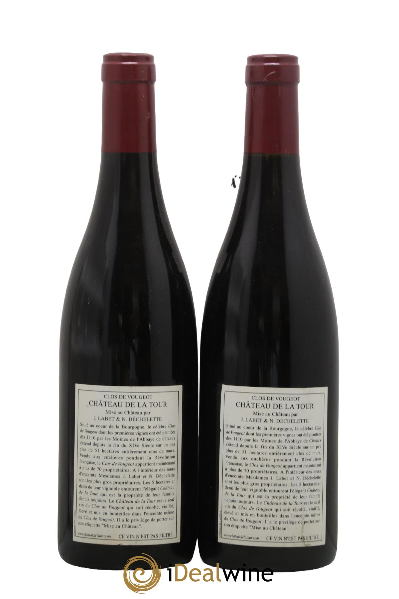 Clos de Vougeot Grand Cru Château de La Tour 2005 - Lotto di 2 bottiglie - 1