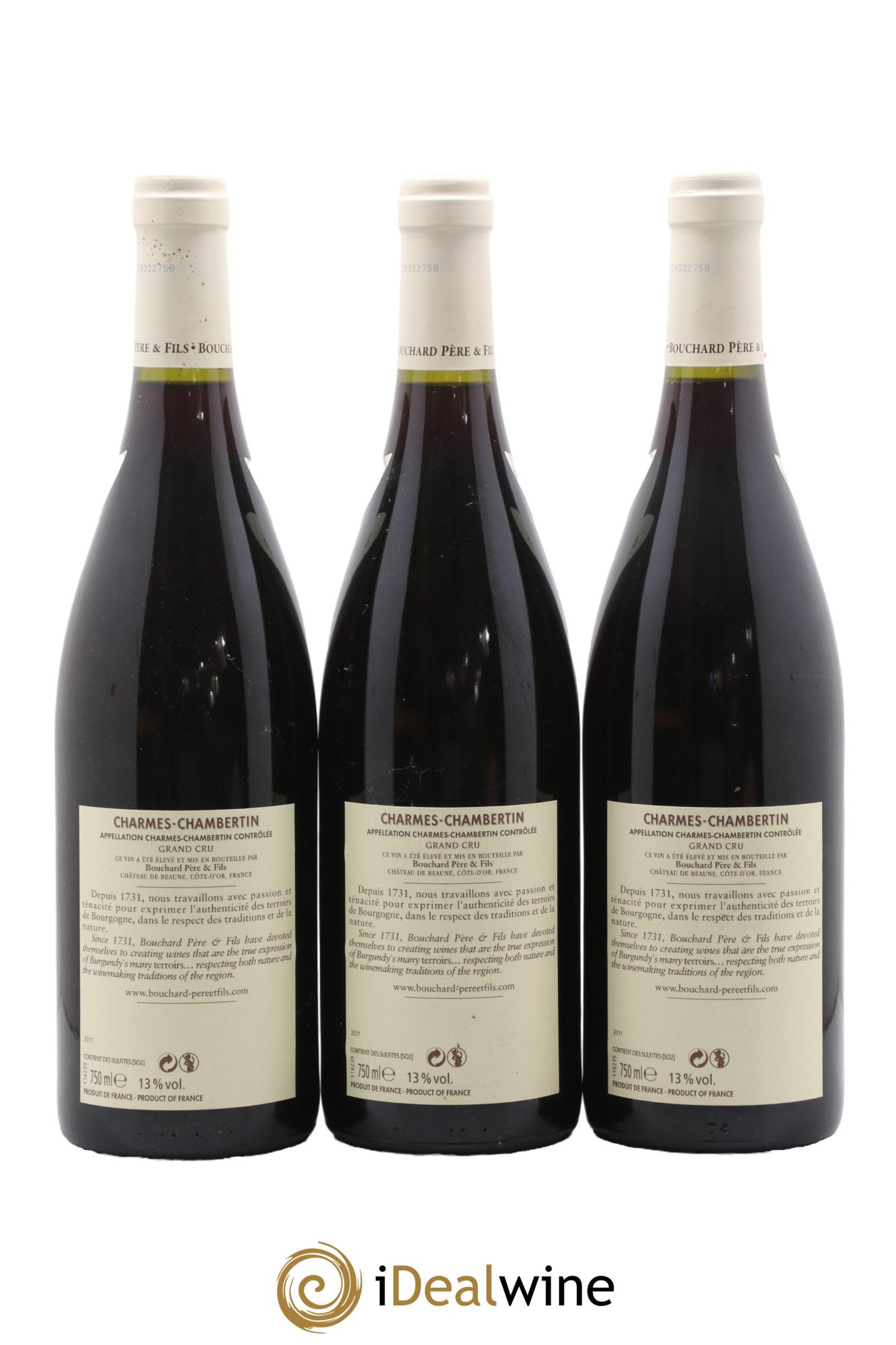 Charmes-Chambertin Grand Cru Bouchard Père & Fils 2011 - Lot de 6 bouteilles - 4