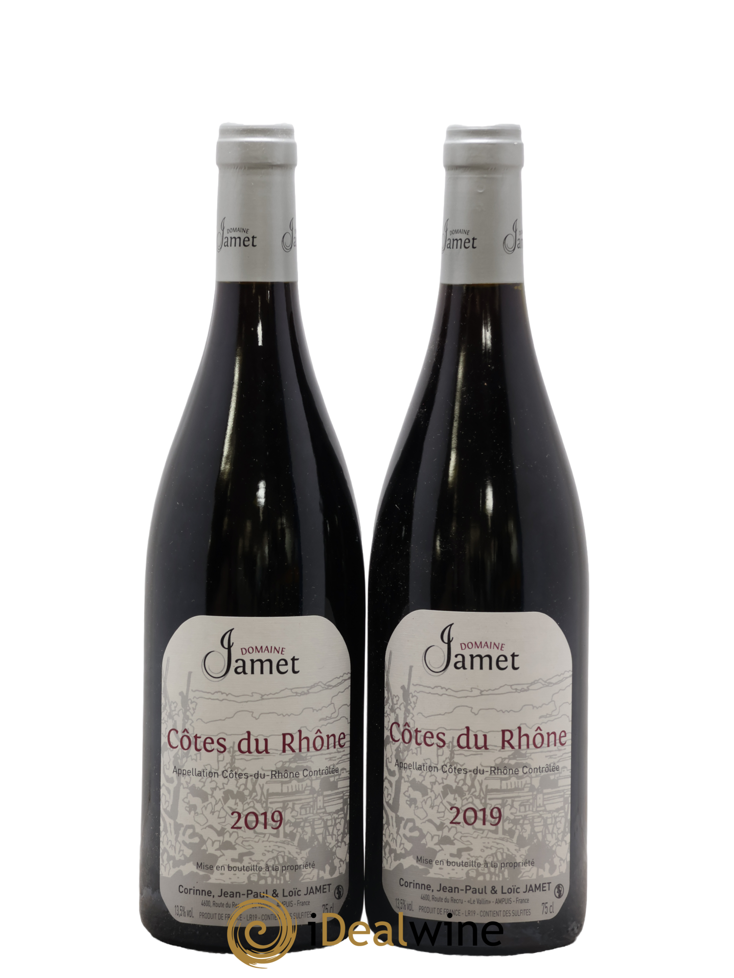 Côtes-du-Rhône Jamet (Domaine) 2019 - Lot de 2 bouteilles - 0
