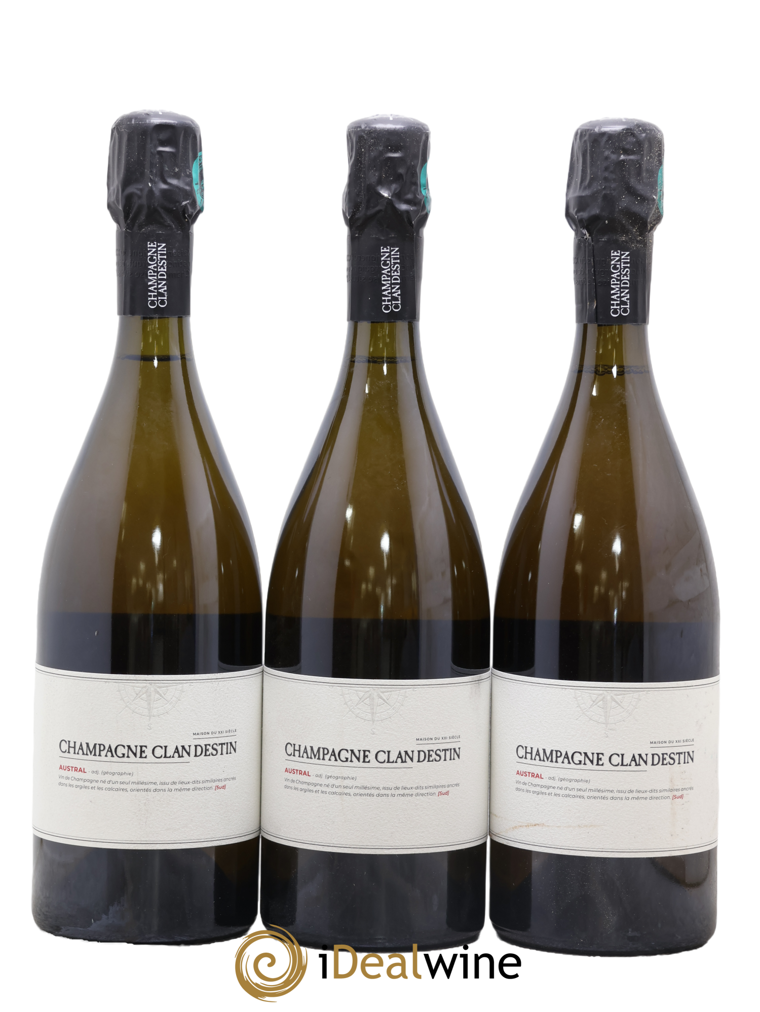 Austral Brut Nature Clandestin 2022 - Lot of 3 bottles - 0