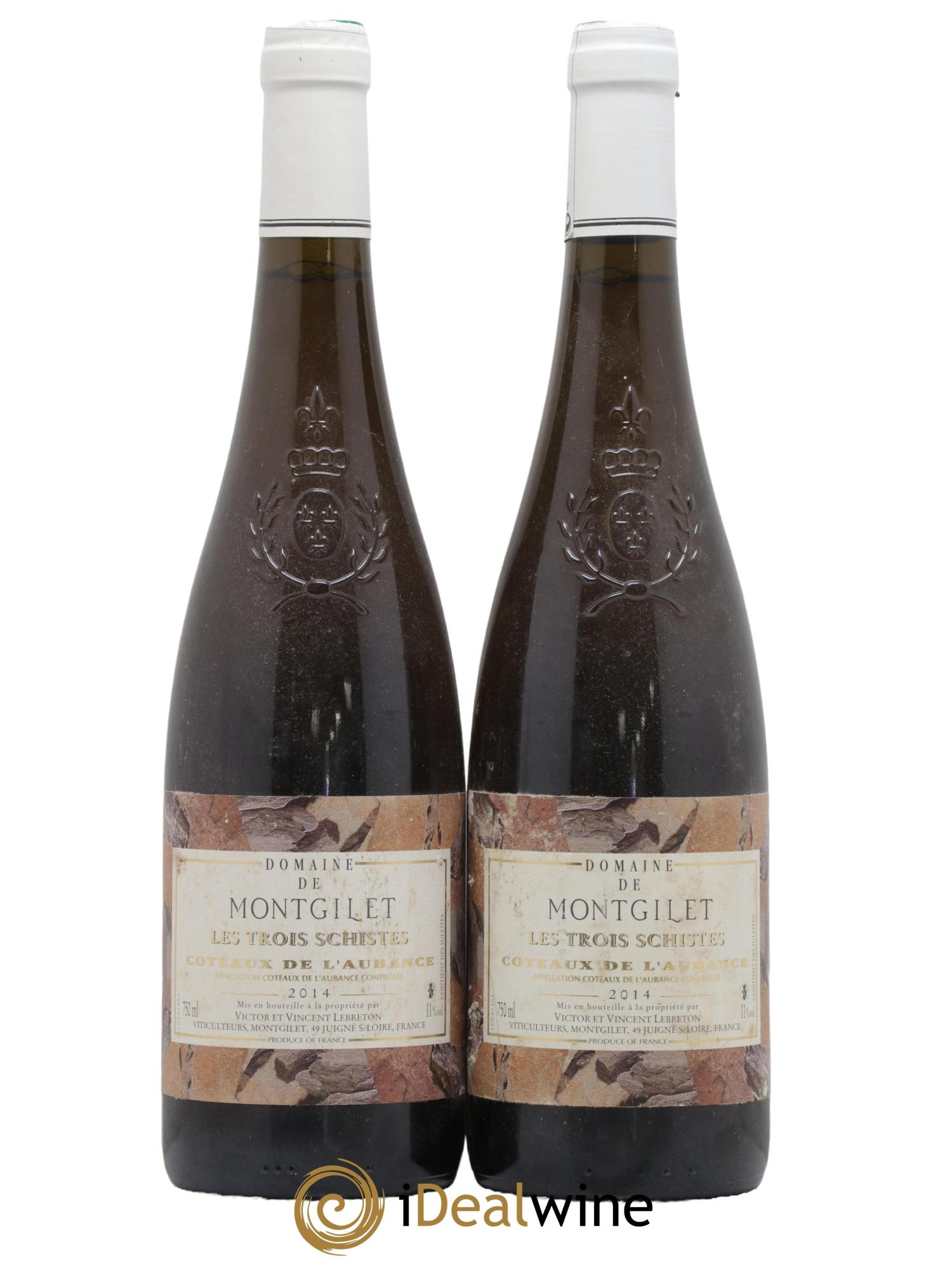 Coteaux de l'Aubance Les trois schistes Domaine de Montgilet 2014 - Lotto di 2 bottiglie - 0