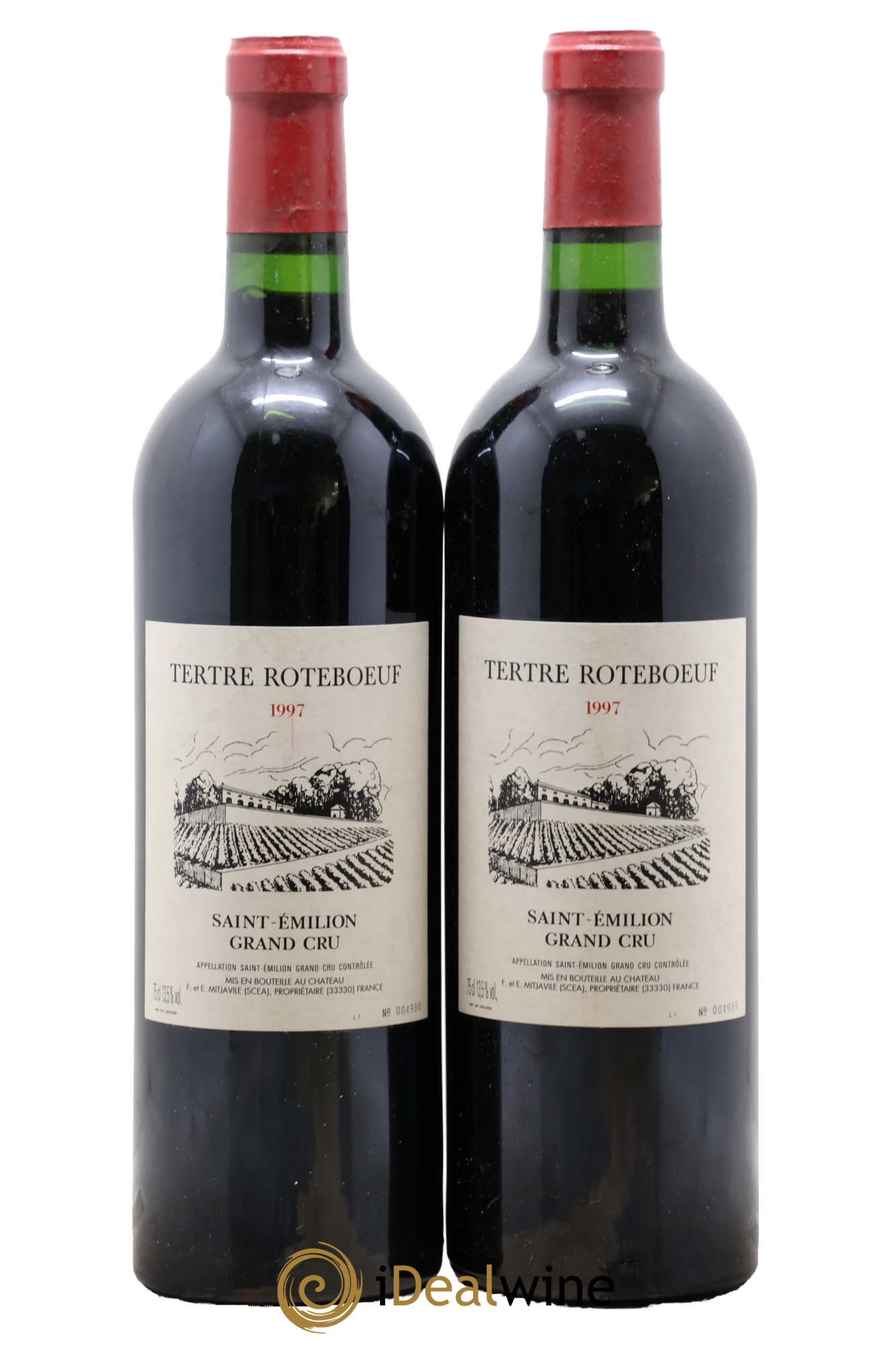 Château Tertre Roteboeuf 1997 - Lot de 2 bouteilles - 0