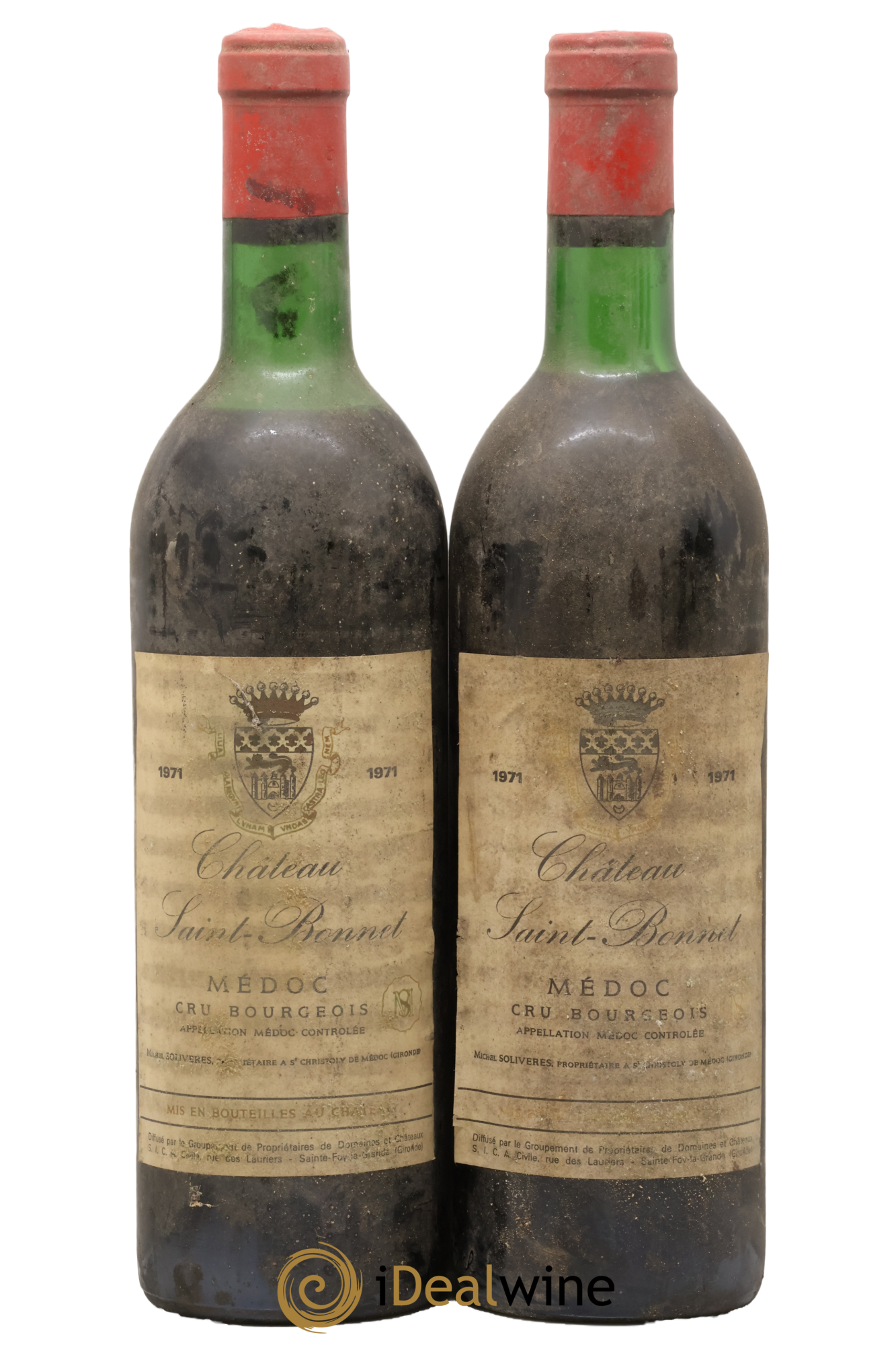 Château Saint-Bonnet Cru Bourgeois 1971 - Lot of 2 bottles - 0