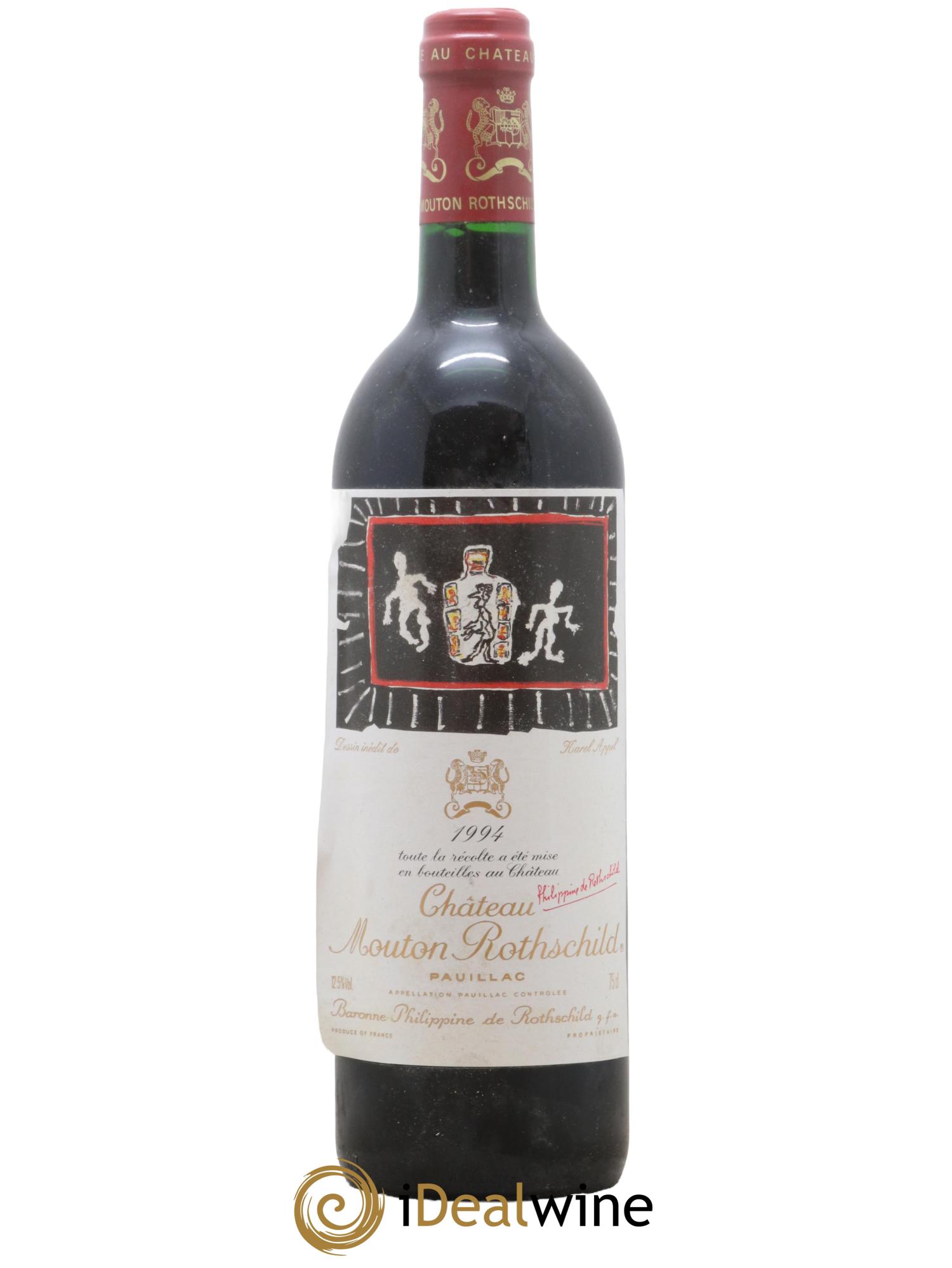 Château Mouton Rothschild 1er Grand Cru Classé 1994 - Lot de 1 bouteille - 0