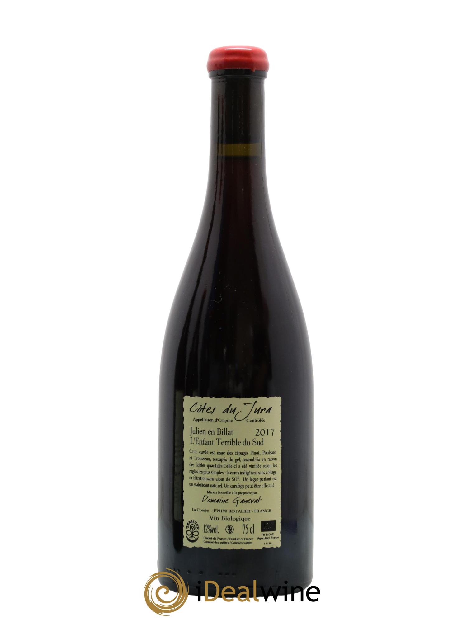 Côtes du Jura Julien en Billat l'enfant terrible du Sud Jean-François Ganevat (Domaine) 2017 - Lot de 1 bouteille - 1