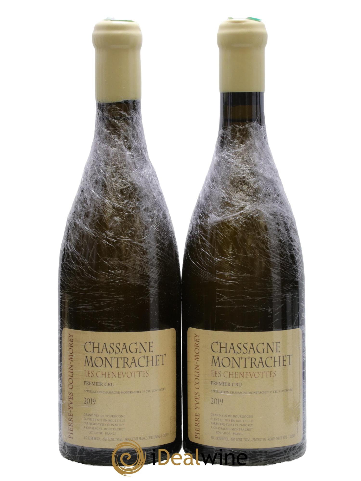 Chassagne-Montrachet 1er Cru Les Chenevottes Pierre-Yves Colin Morey 2019 - Lotto di 2 bottiglie - 0