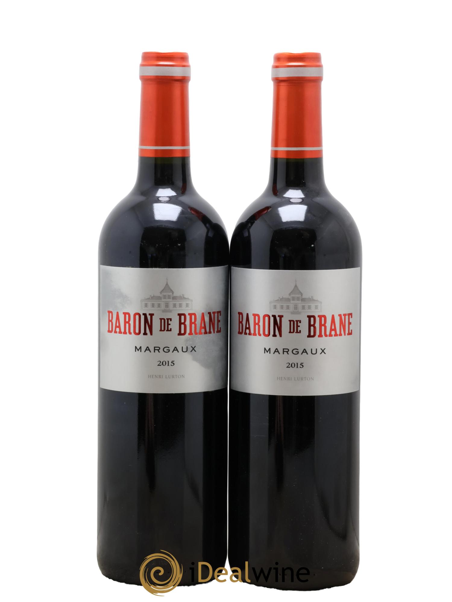 Baron de Brane Second Vin 2015 - Lotto di 2 bottiglie - 0
