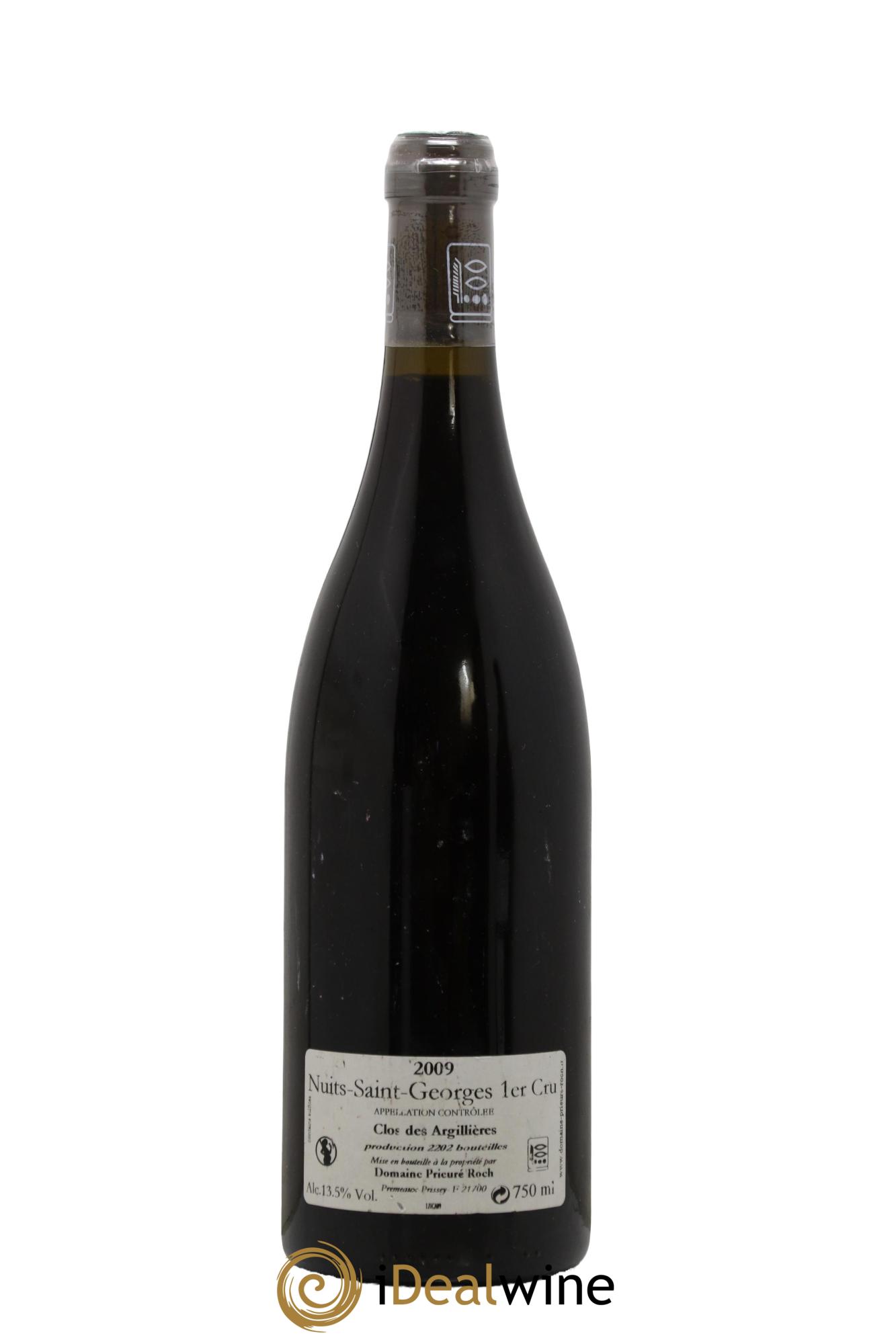Nuits-Saint-Georges 1er Cru Clos des Argillières Prieuré Roch 2009 - Posten von 1 Flasche - 1