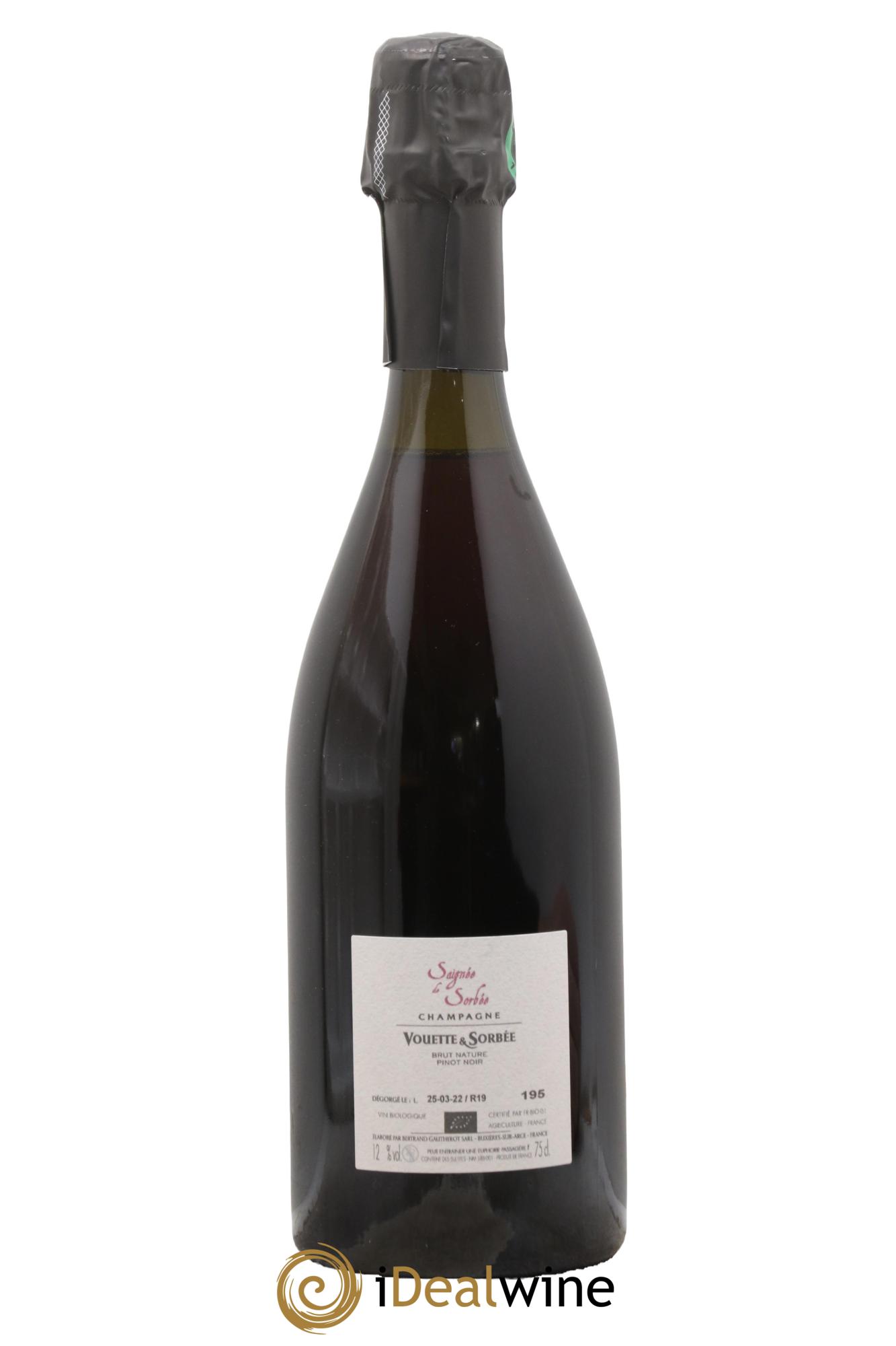 Saignée de Sorbée Extra-Brut Vouette et Sorbée 2019 - Posten von 1 Flasche - 1