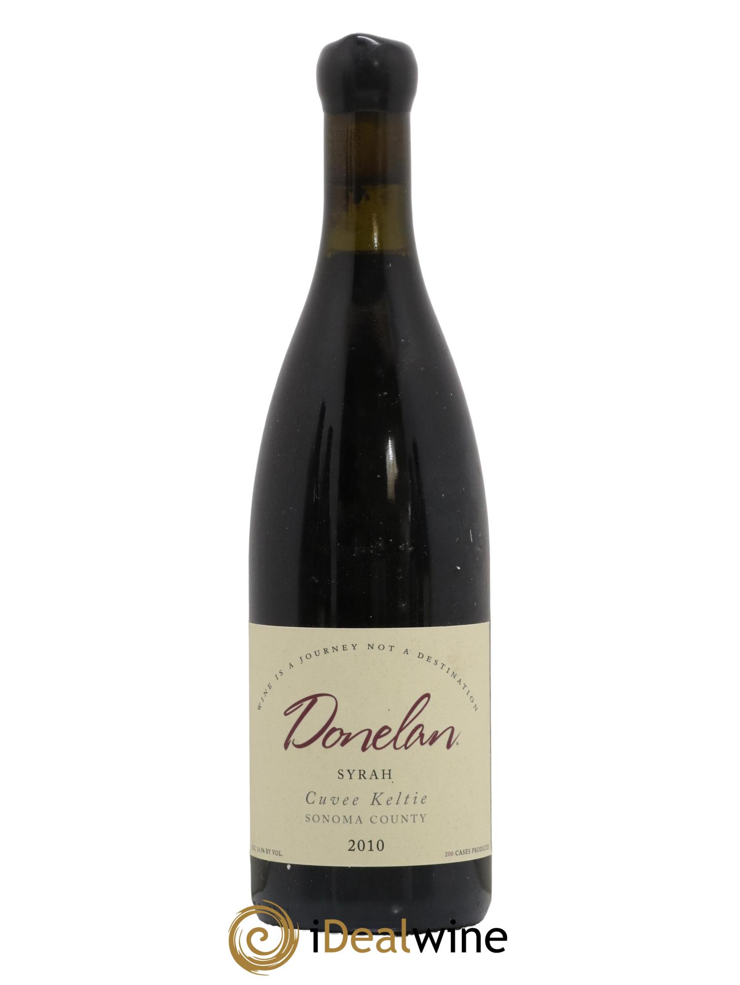 USA Sonoma County Donelan Syrah Cuvée Keltie 2010 - Lot de 1 bouteille - 0