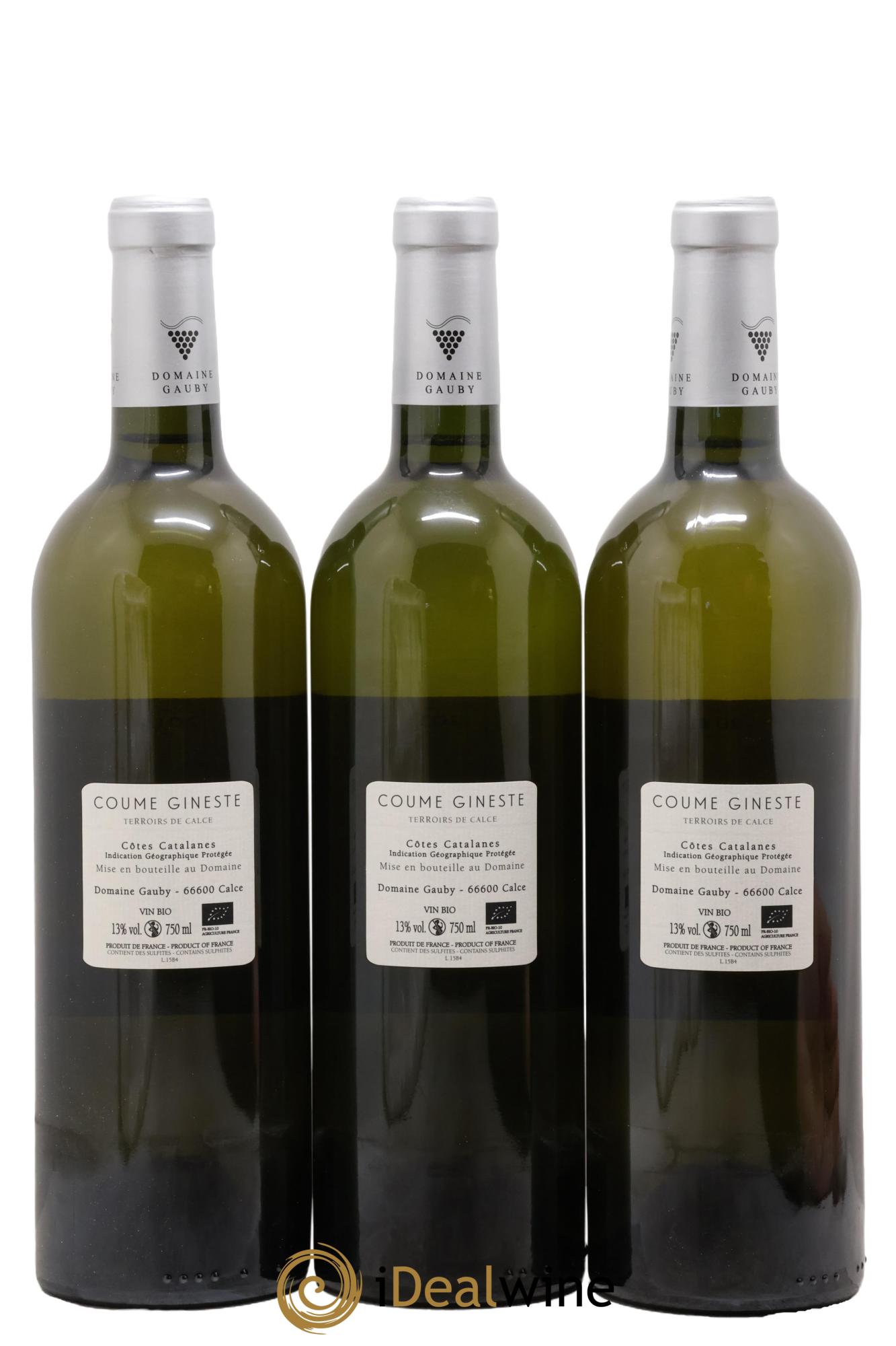 Côtes Catalanes Coume Gineste Gauby (Domaine) 2015 - Lot of 3 bottles - 1