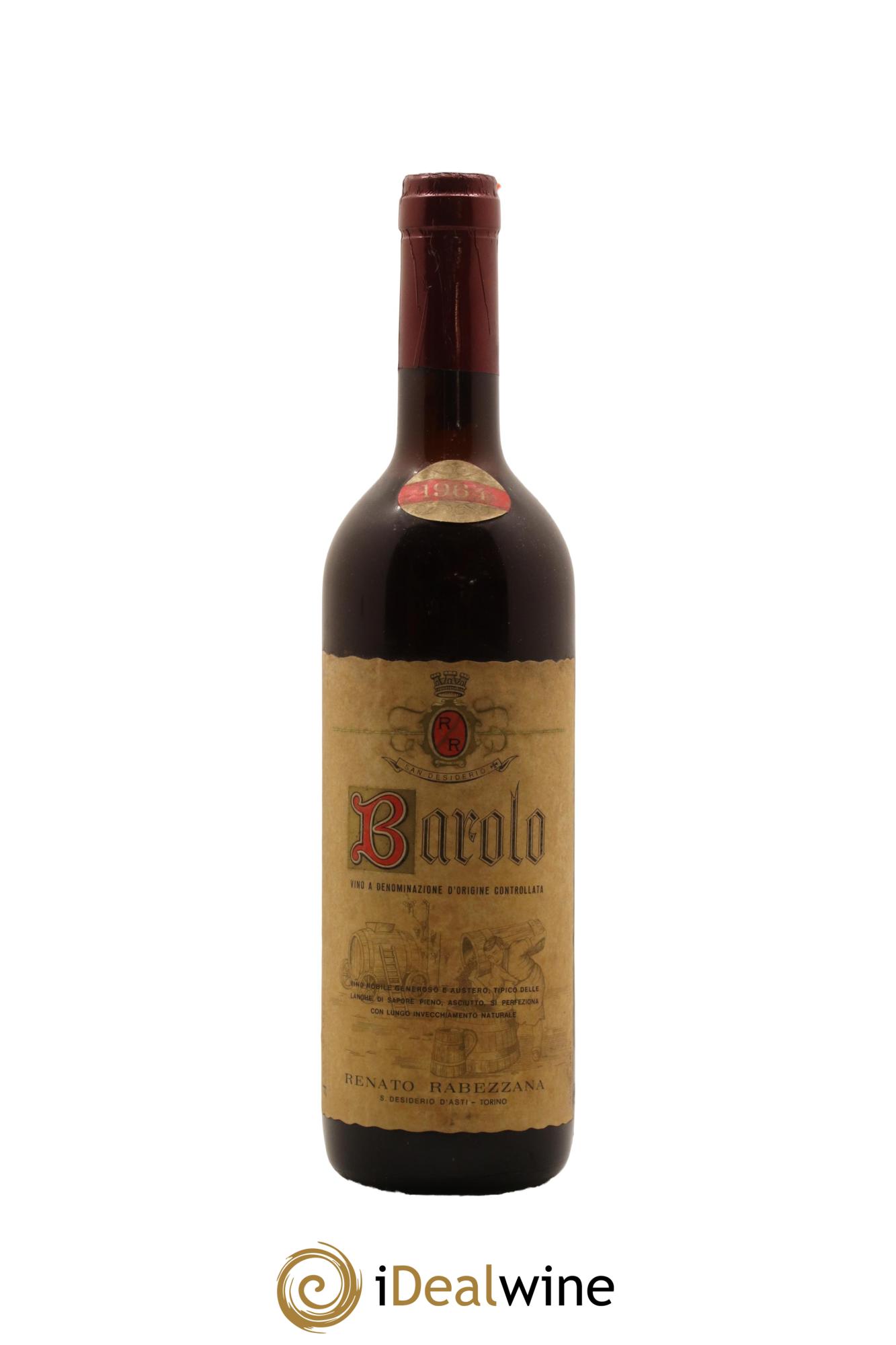 Barolo Renato Rabezzana 1964 - Posten von 1 Flasche - 0
