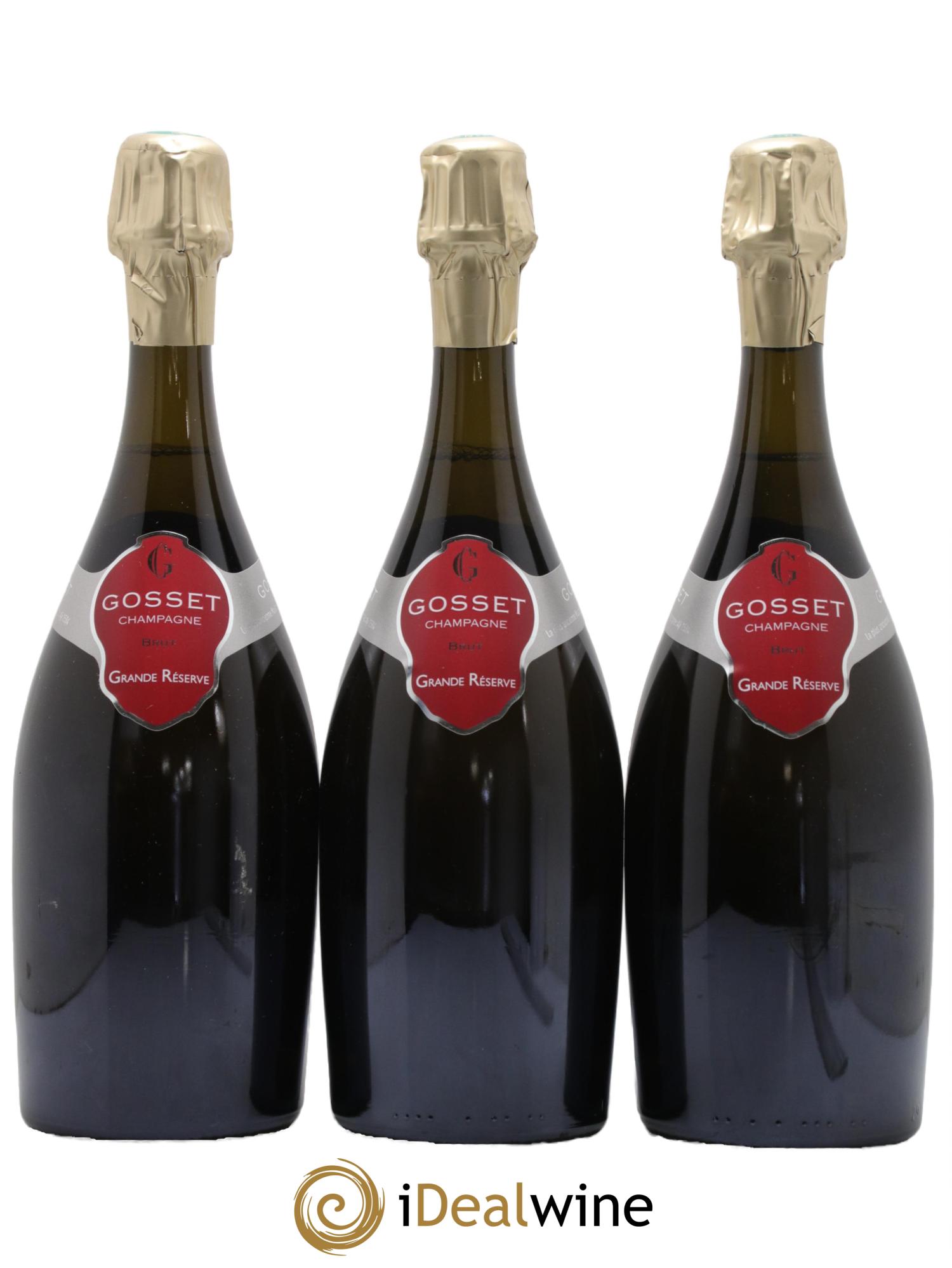 Grande Réserve Gosset - Lot of 3 bottles - 0