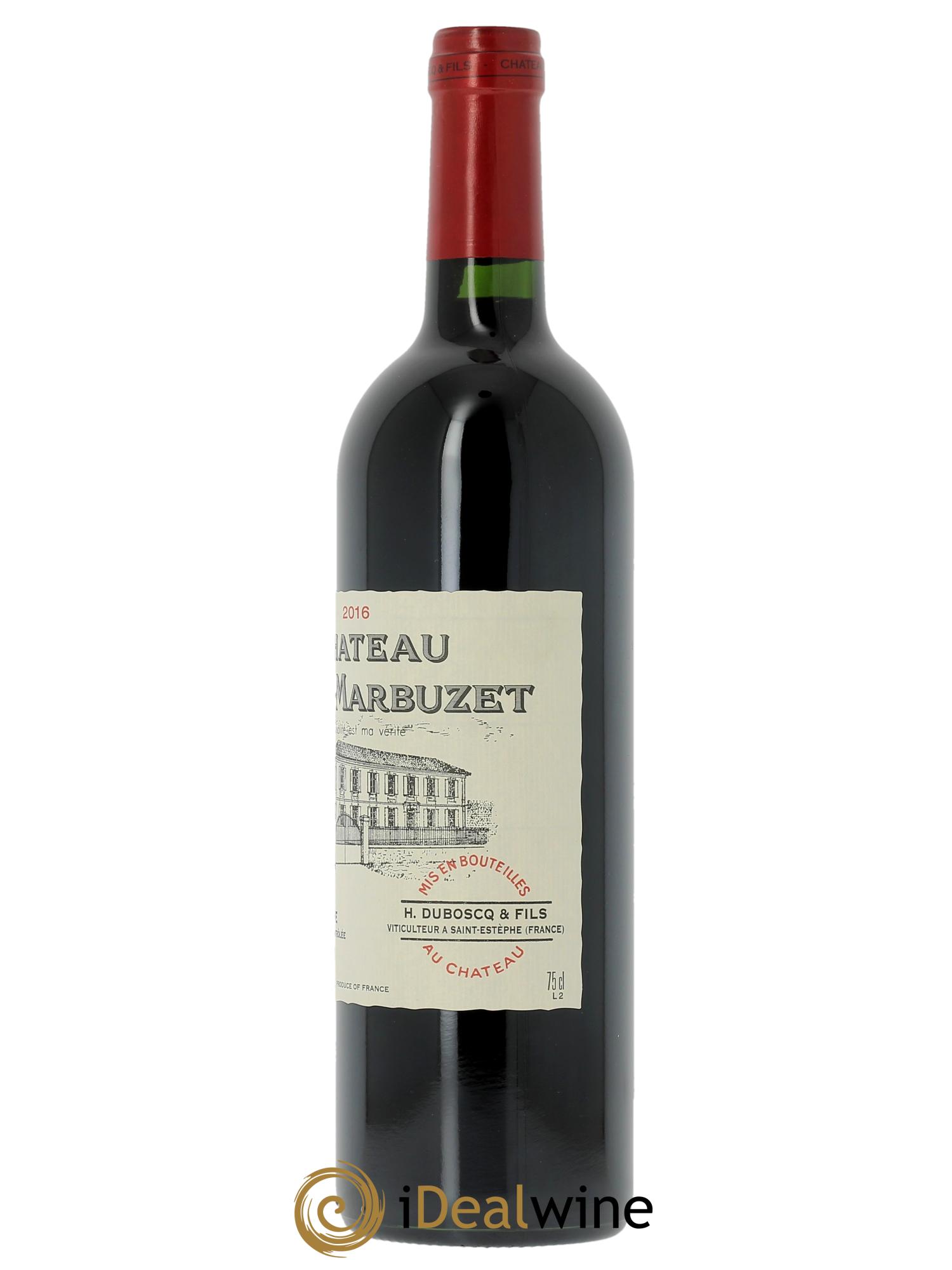 Château Haut Marbuzet (Original-holzkiste ab 6 Fl.) 2016 - Posten von 1 Flasche - 1