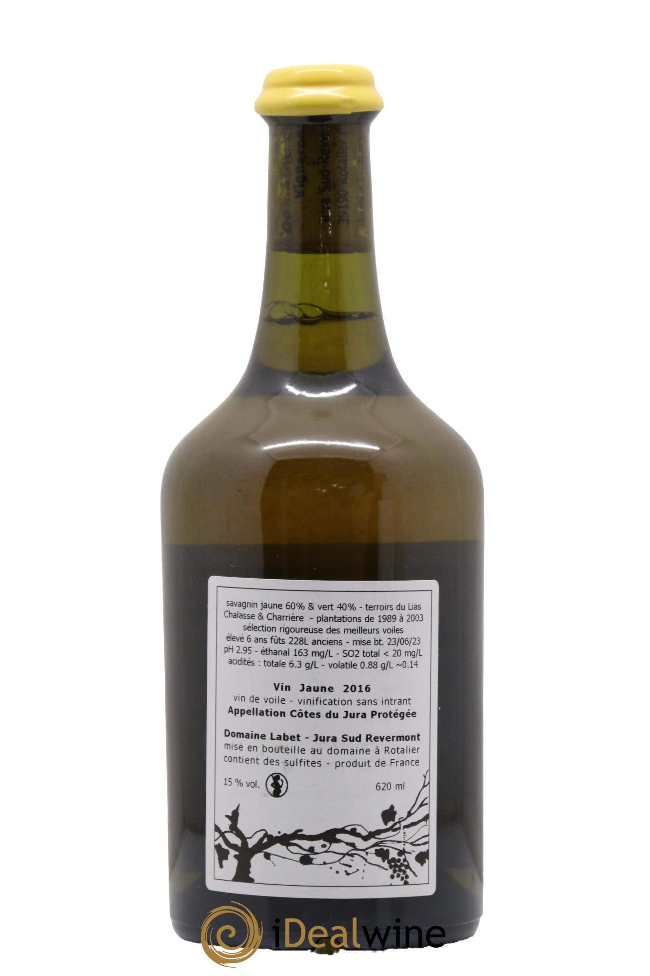 Côtes du Jura Vin Jaune Romain - Julien  - Charline Labet 2016 - Lot de 1 clavelin - 1