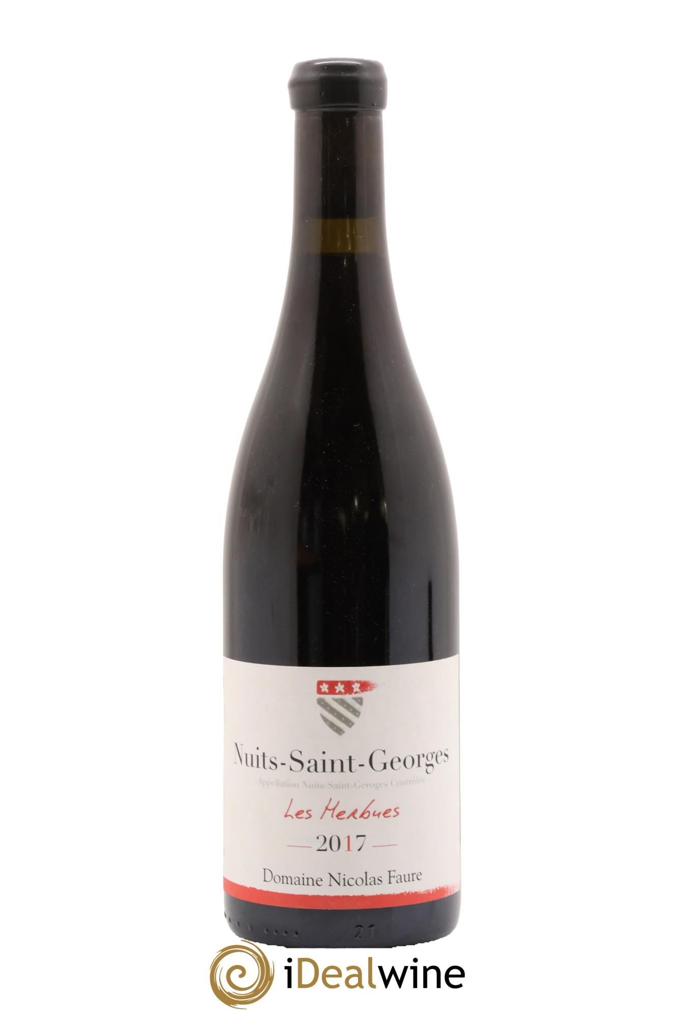 Nuits-Saint-Georges Les Herbues Nicolas Faure 2017 - Lot de 1 bouteille - 0