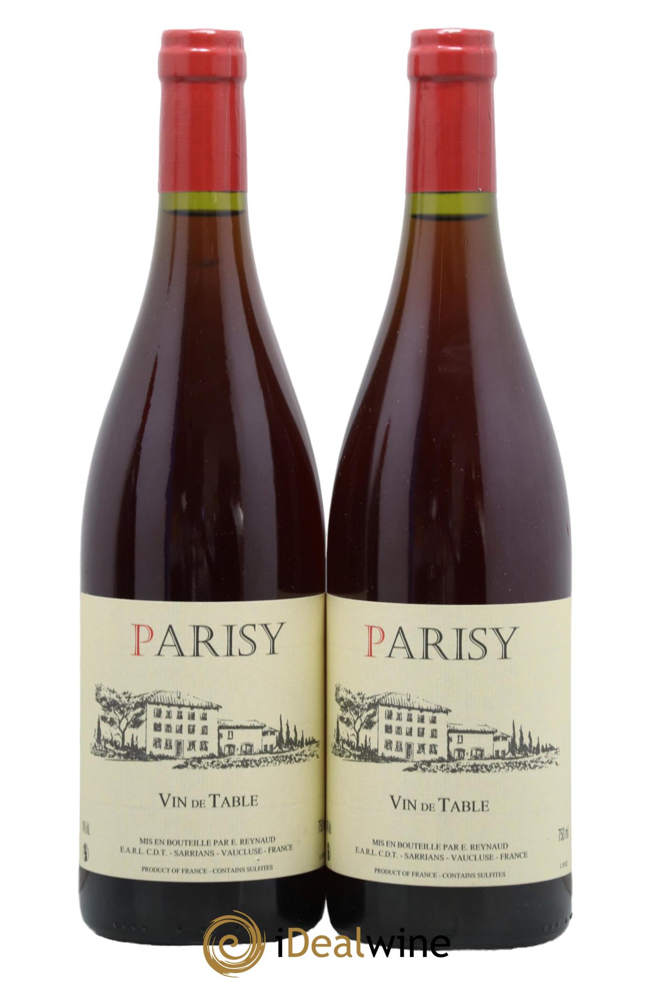 Vin de Table Parisy Emmanuel Reynaud - Posten von 2 Flaschen - 0
