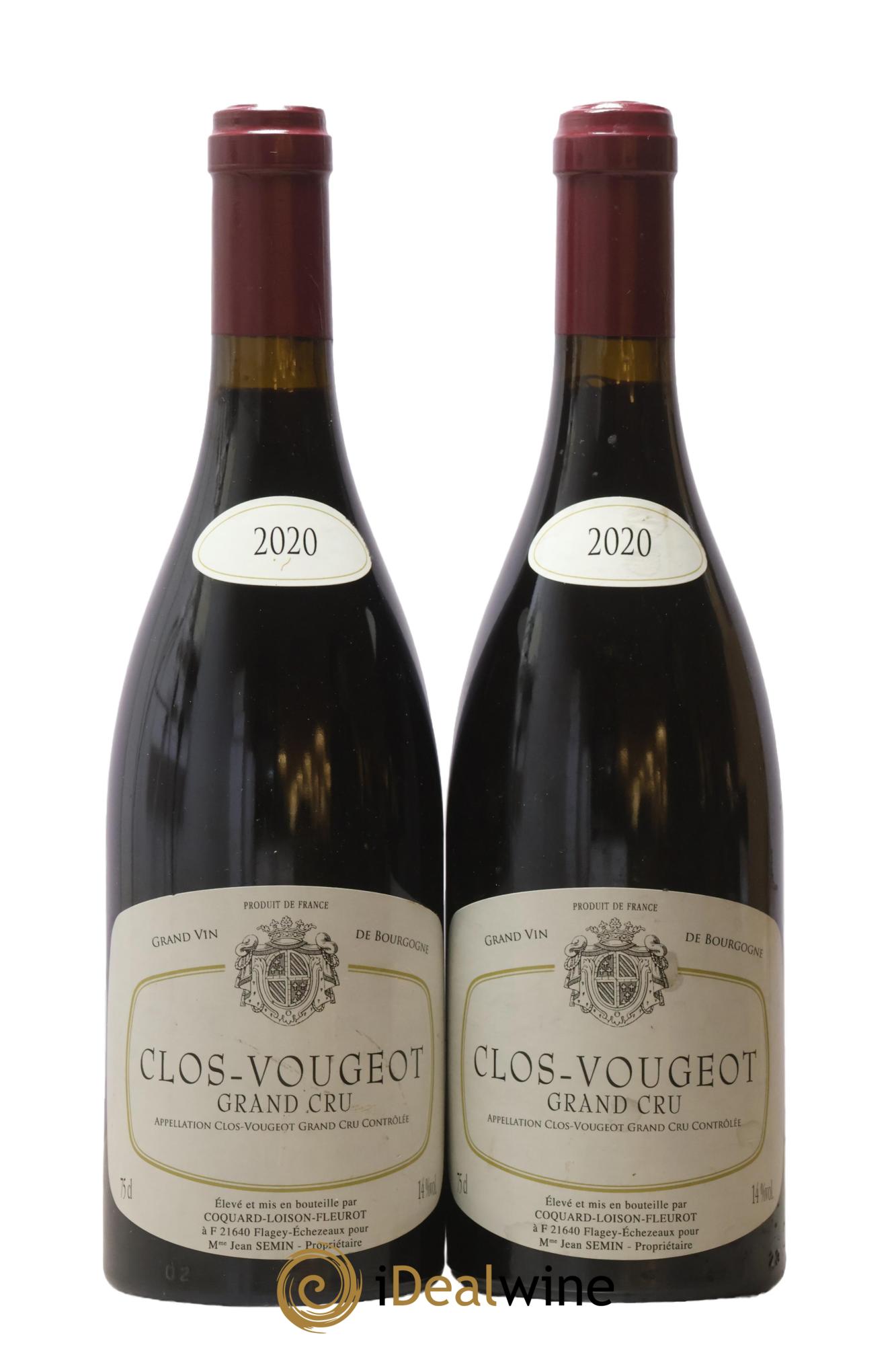 Clos de Vougeot Grand Cru Coquard Loison-Fleurot 2020 - Posten von 2 Flaschen - 0