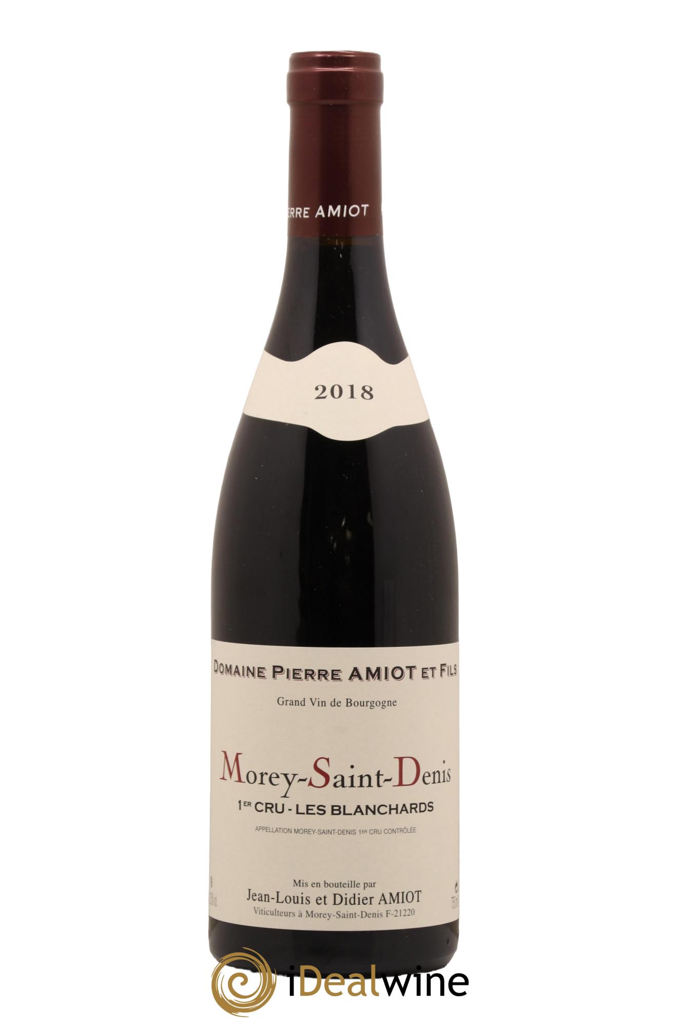 Morey-Saint-Denis 1er Cru Les Blanchards Domaine Amiot Pere Et Fils 2018 - Lot de 1 bouteille - 0
