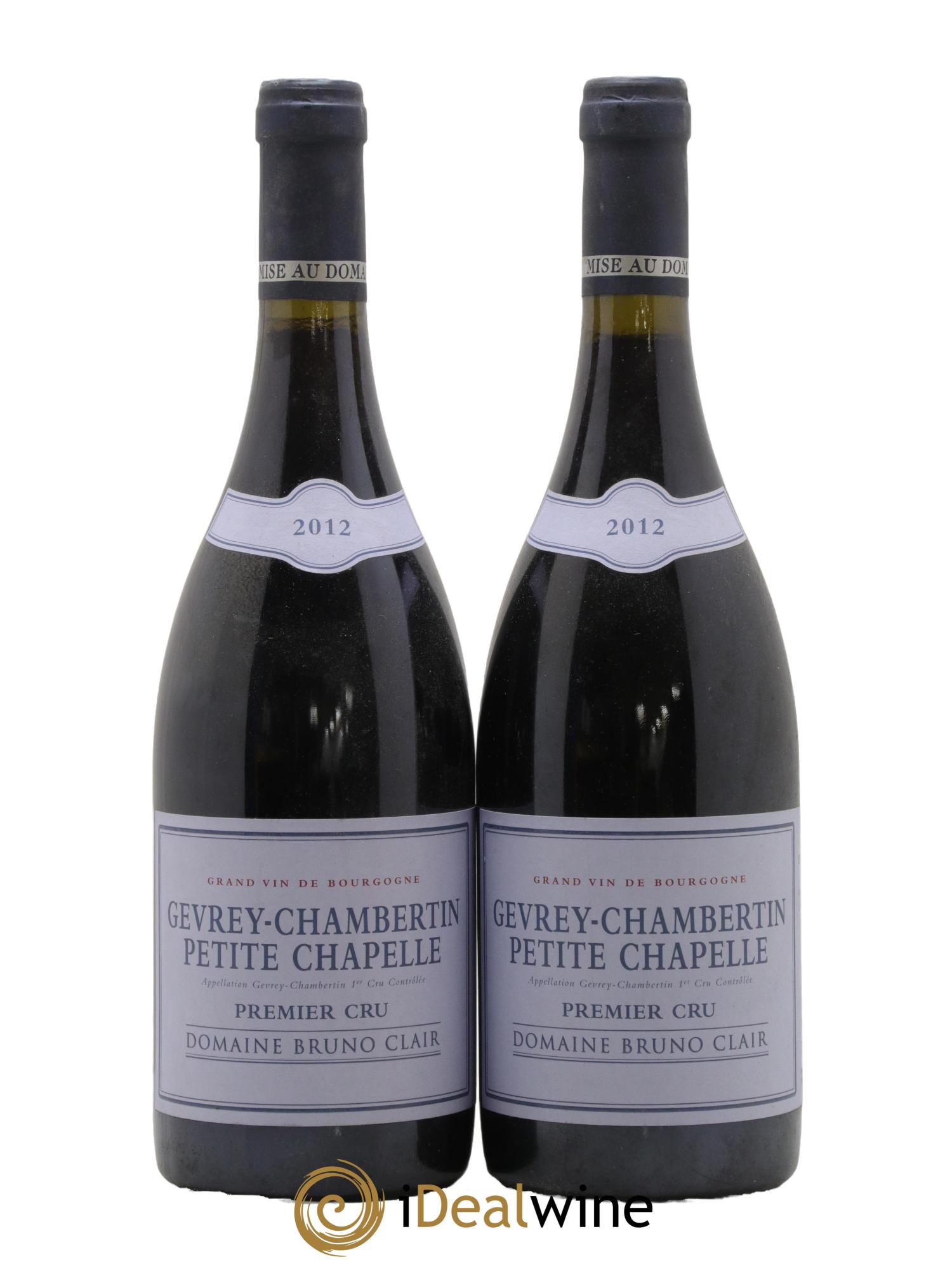 Gevrey-Chambertin 1er Cru Petite Chapelle Bruno Clair (Domaine) 2012 - Lot de 2 bouteilles - 0