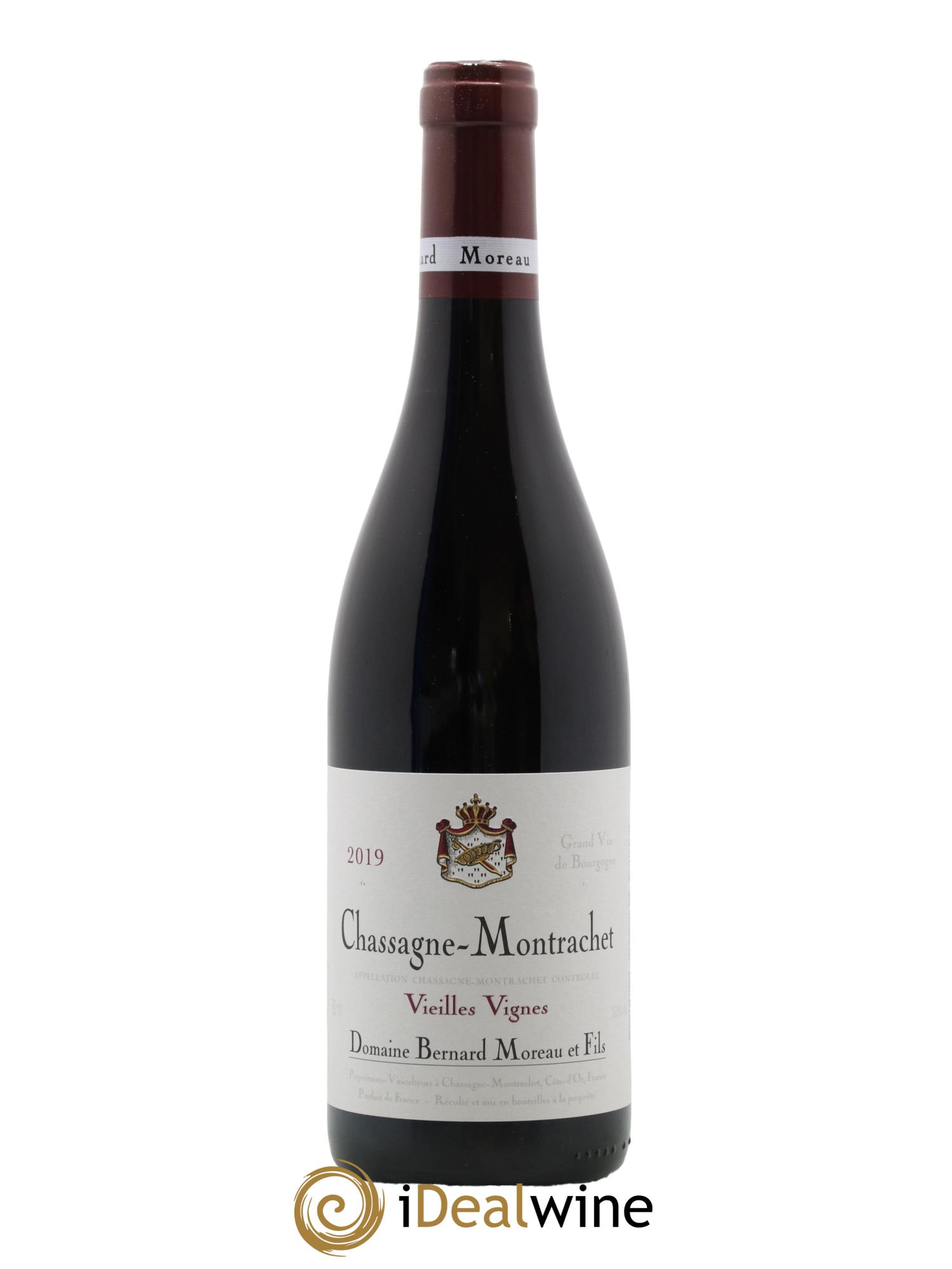 Chassagne-Montrachet Vieilles Vignes Bernard Moreau et Fils (Domaine) 2019 - Lot de 1 bouteille - 0