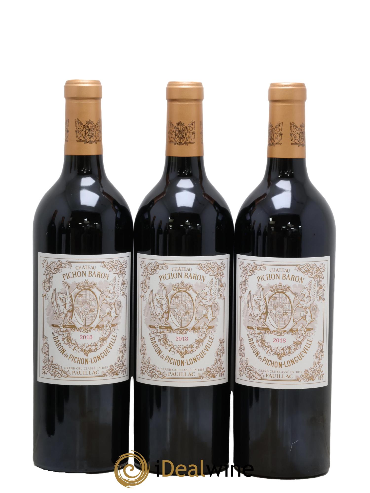 Pichon Longueville Baron 2ème Grand Cru Classé 2018 - Lot de 6 bouteilles - 1