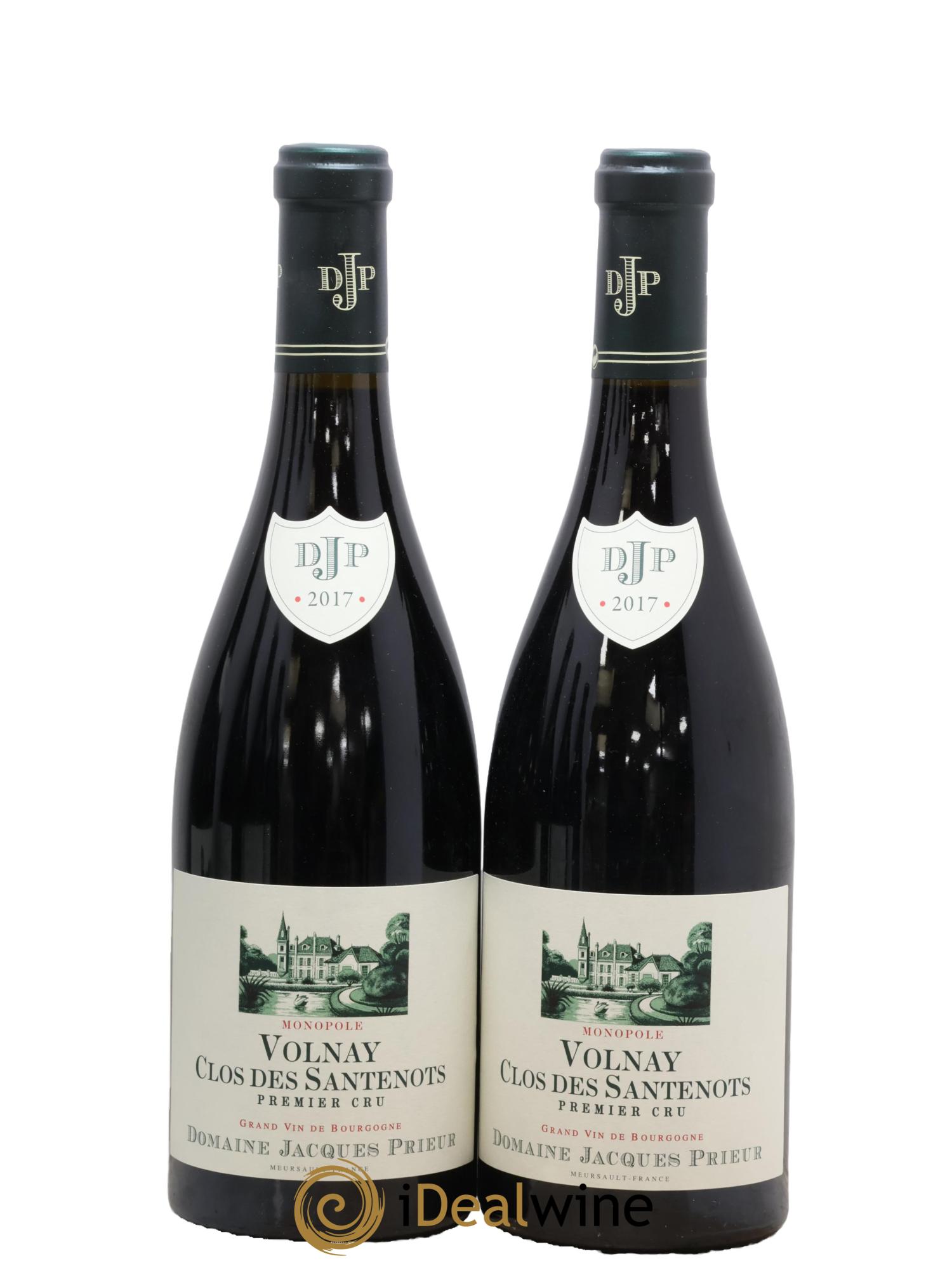 Volnay 1er Cru Clos des Santenots Jacques Prieur (Domaine) 2017 - Lot of 2 bottles - 0