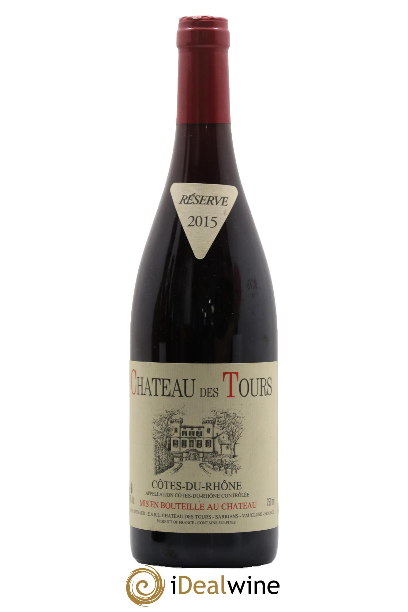 Côtes-du-Rhône Château des Tours Emmanuel Reynaud 2015 - Lot de 1 bouteille - 0