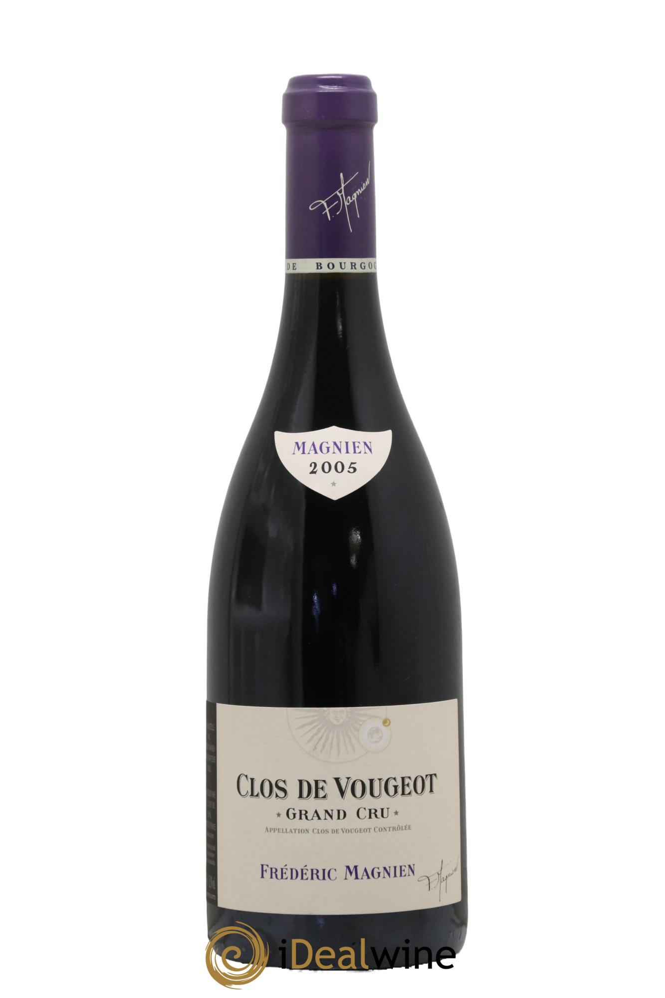 Clos de Vougeot Grand Cru Frédéric Magnien 2005 - Lot de 1 bouteille - 0