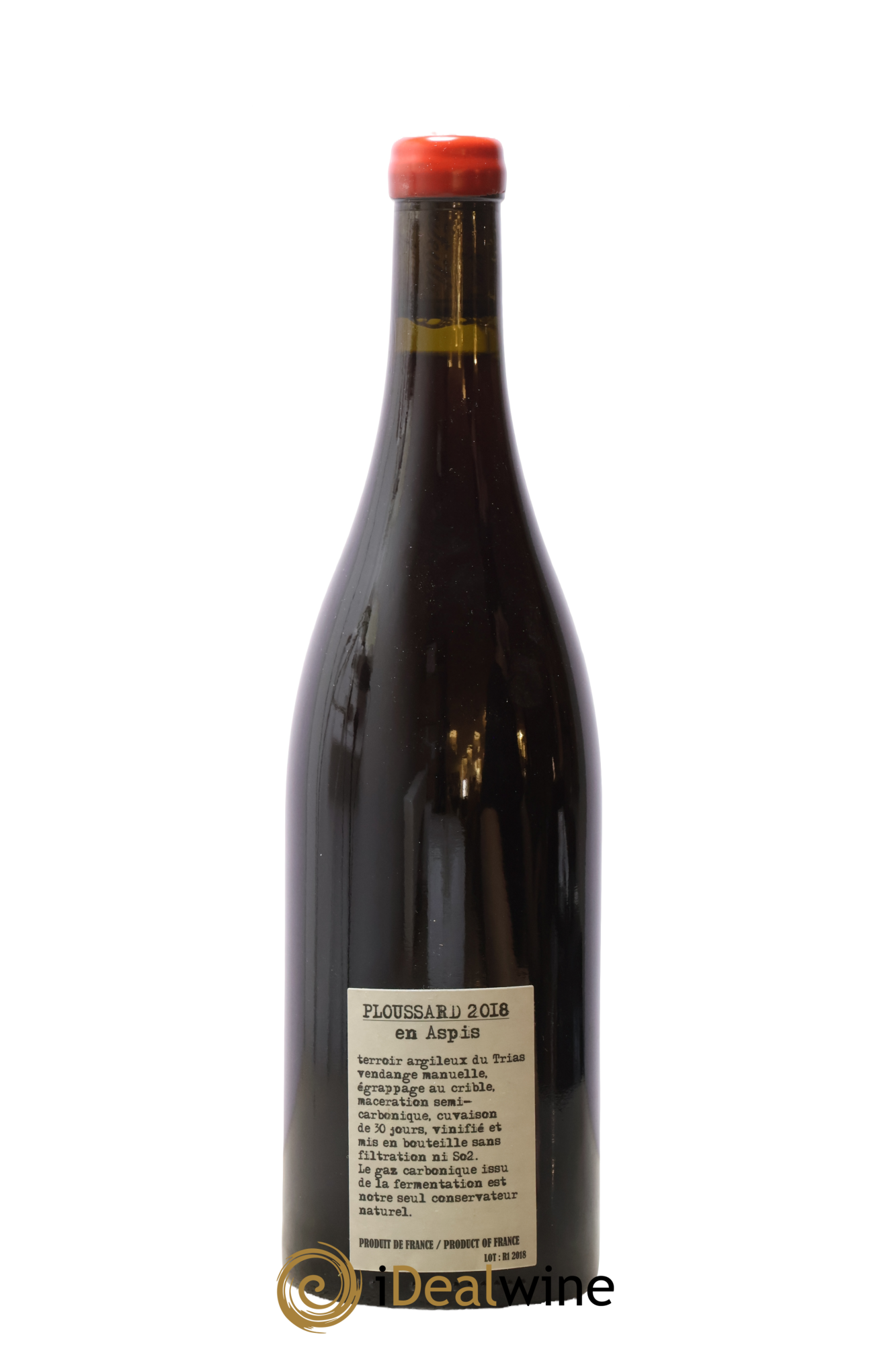 Arbois-Pupillin Ploussard En Aspis Adeline Houillon & Renaud Bruyère 2018 - Lot de 1 bouteille - 1