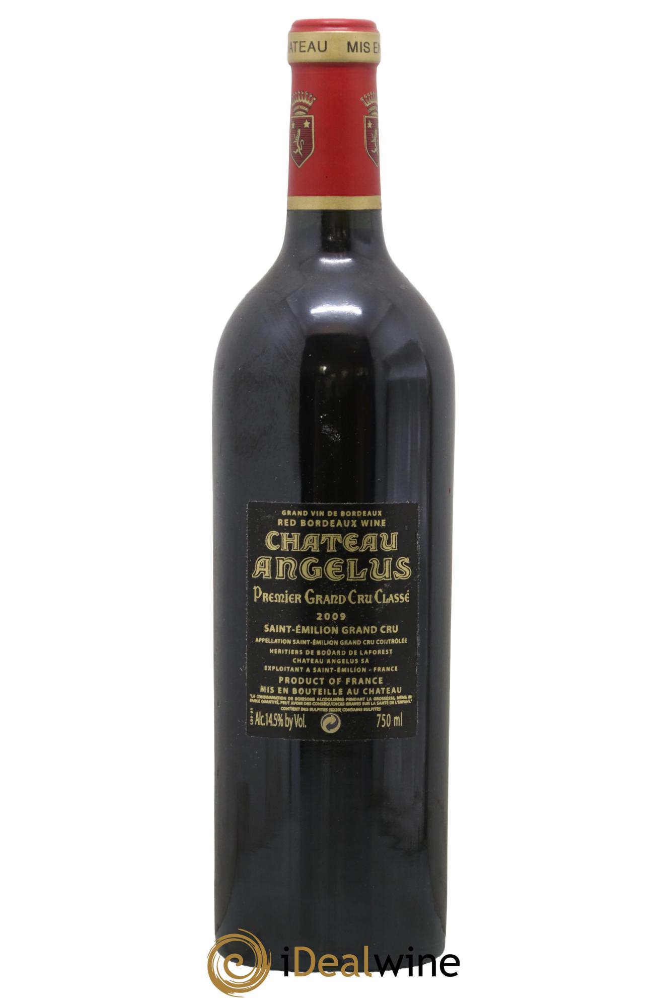 Château Angélus 1er Grand Cru Classé A 2009 - Lot de 1 bouteille - 1