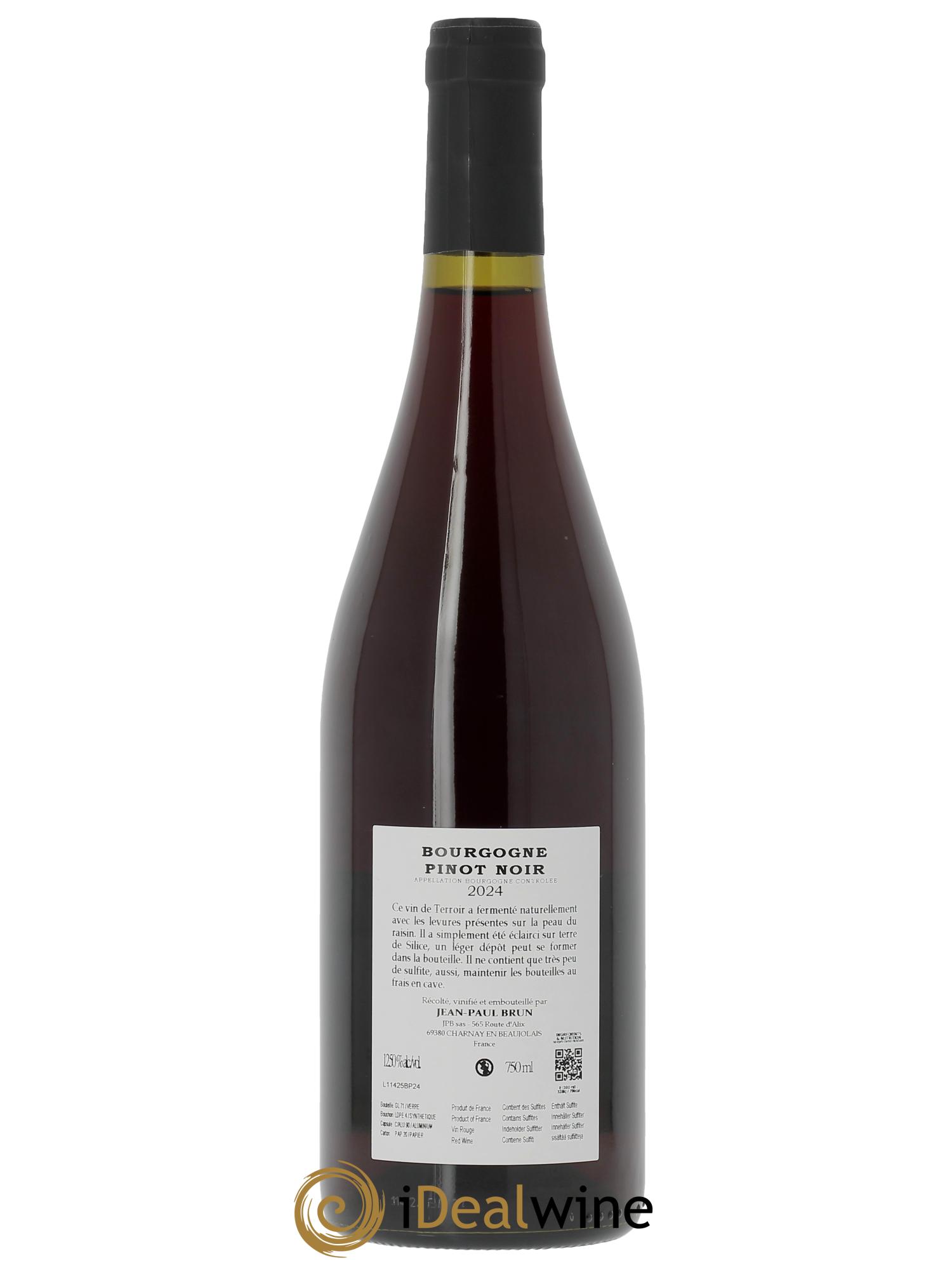 Bourgogne Pinot Noir Terres dorées - J-P. Brun (Domaine des)  2024 - Posten von 1 Flasche - 1