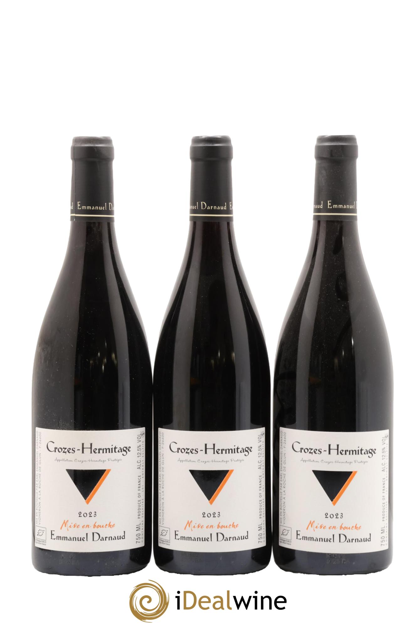 Crozes-Hermitage Mise en Bouche Emmanuel Darnaud 2023 - Posten von 3 Flaschen - 0