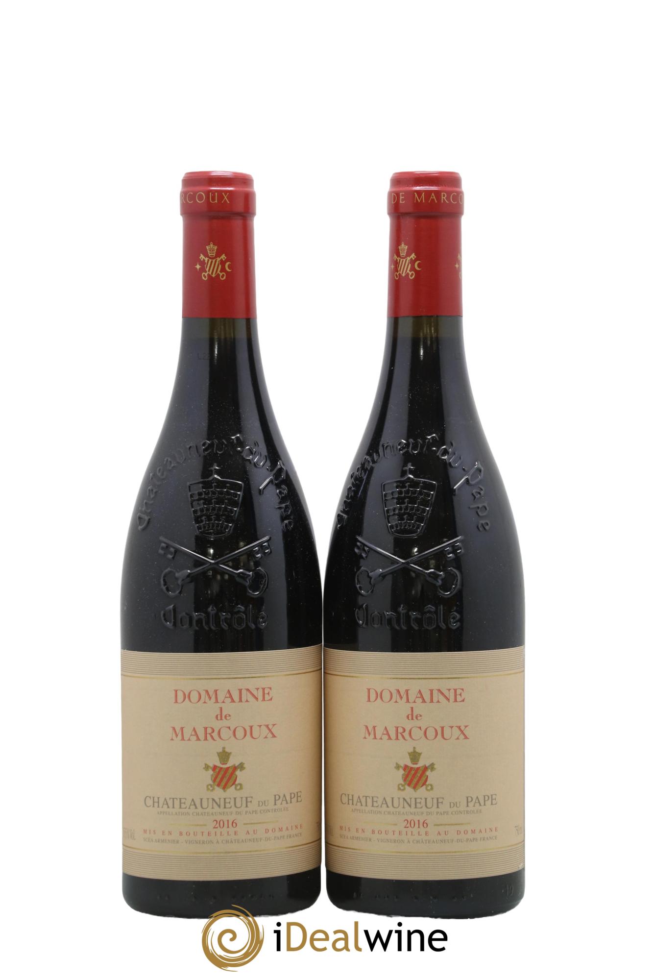 Châteauneuf-du-Pape Marcoux (Domaine de) 2016 - Lot of 2 bottles - 0