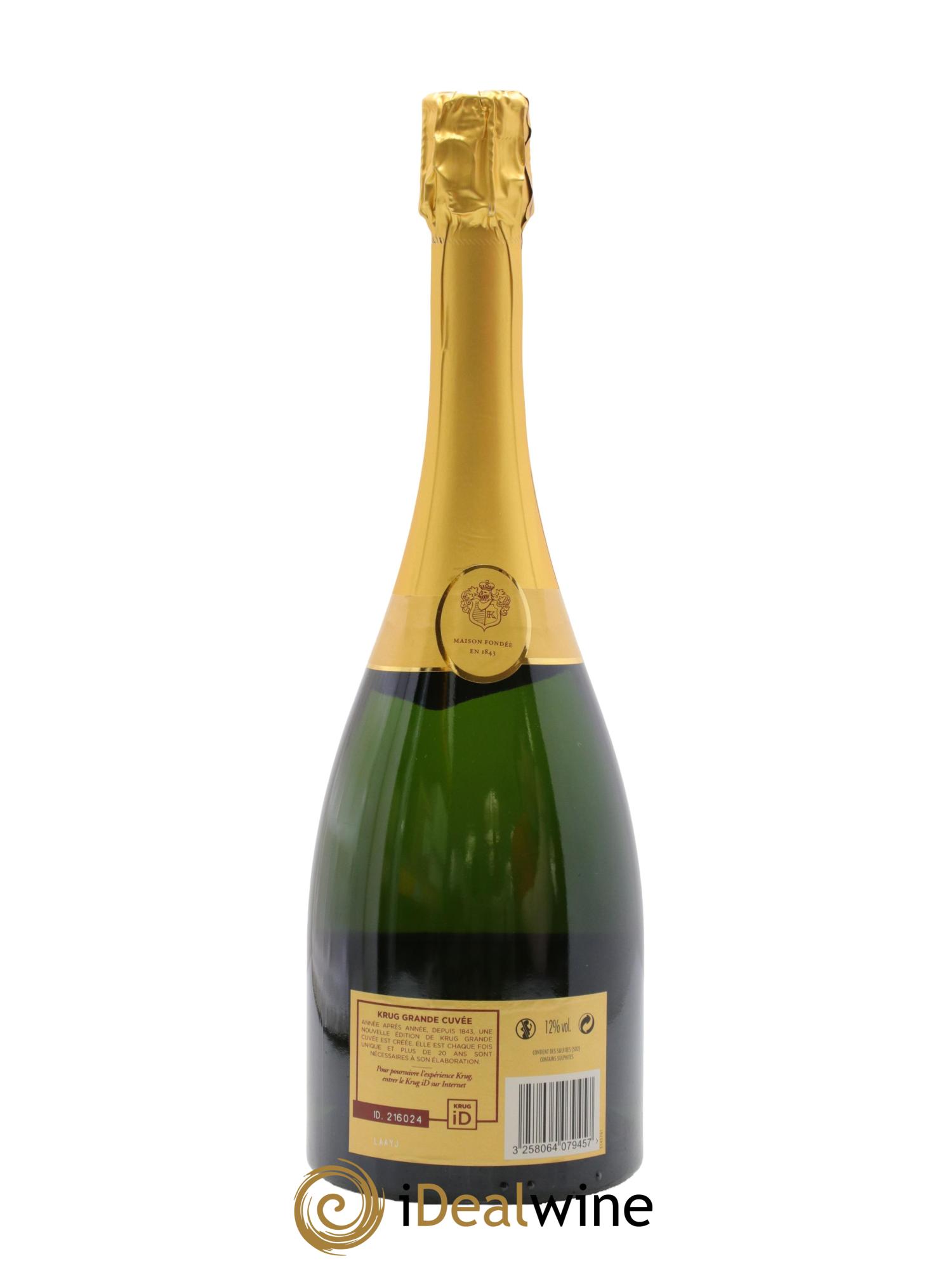Grande Cuvée - 164ème édition Krug - Lot de 1 bouteille - 1