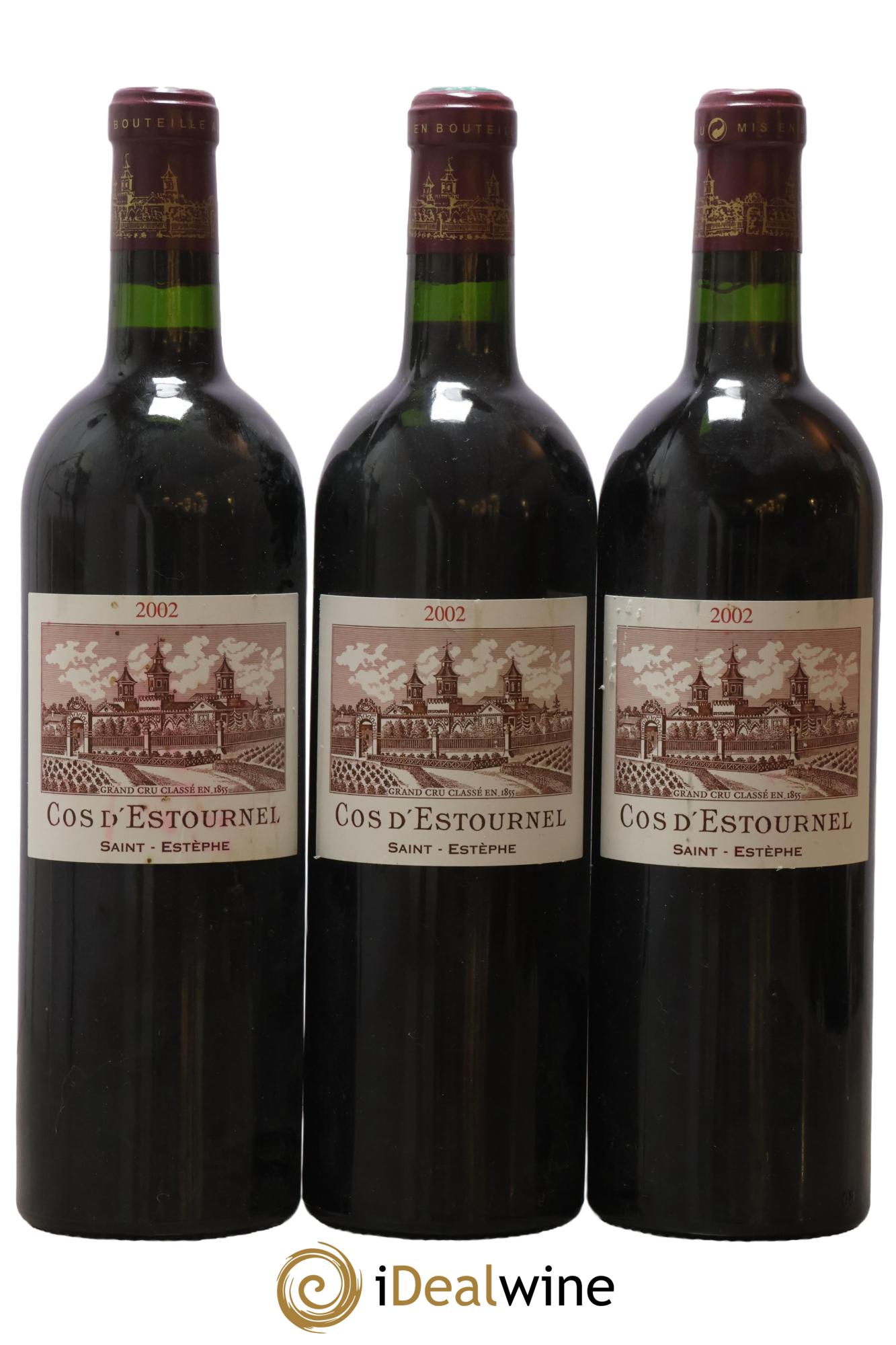 Cos d'Estournel 2ème Grand Cru Classé 2002 - Lot de 3 bouteilles - 0