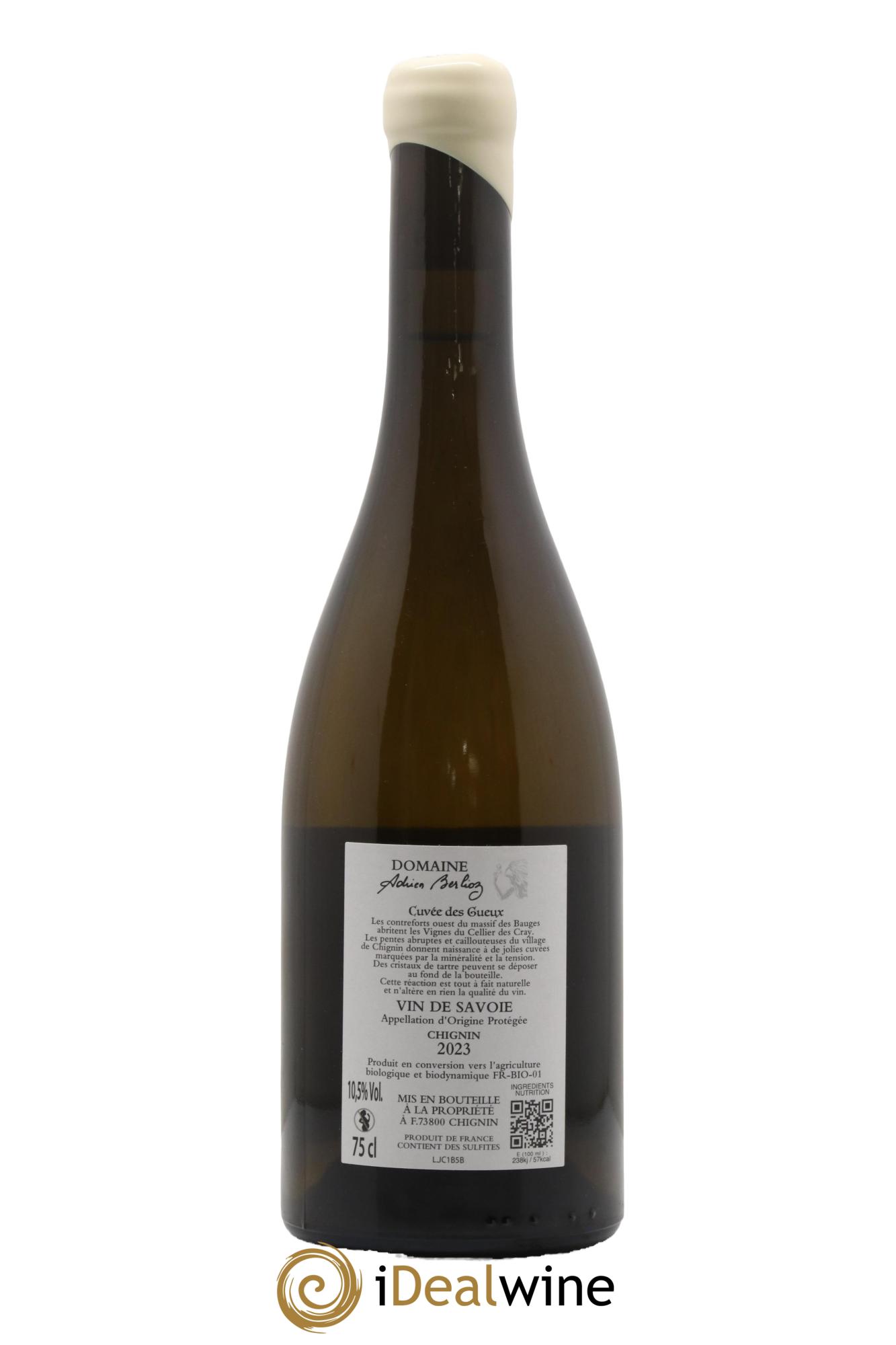 Vin de Savoie La Cuvée des Gueux Adrien Berlioz  2023 - Lot de 1 bouteille - 1