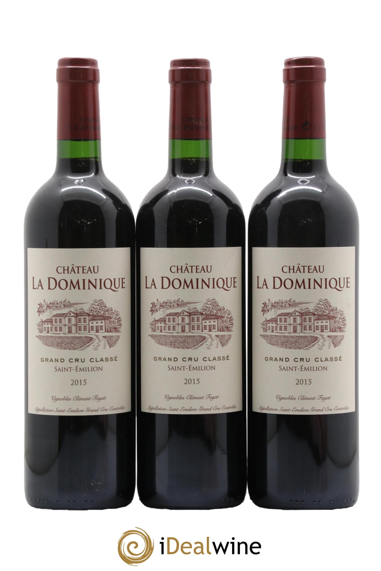 Château la Dominique Grand Cru Classé 2015 - Lot of 6 bottles - 1