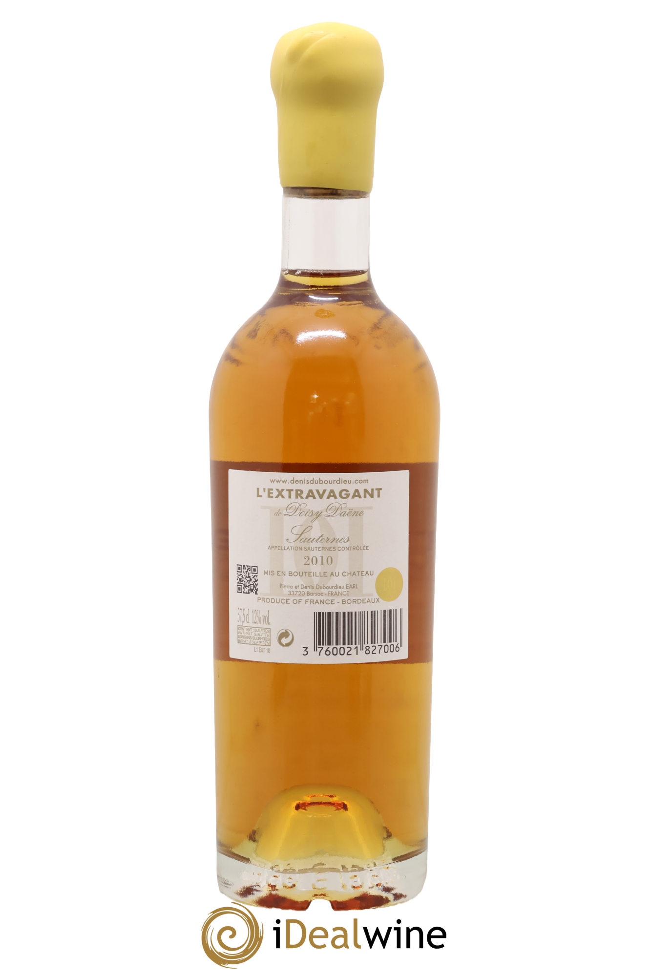 L'Extravagant de Doisy Daëne 2010 - Lot de 1 demi bouteille - 1