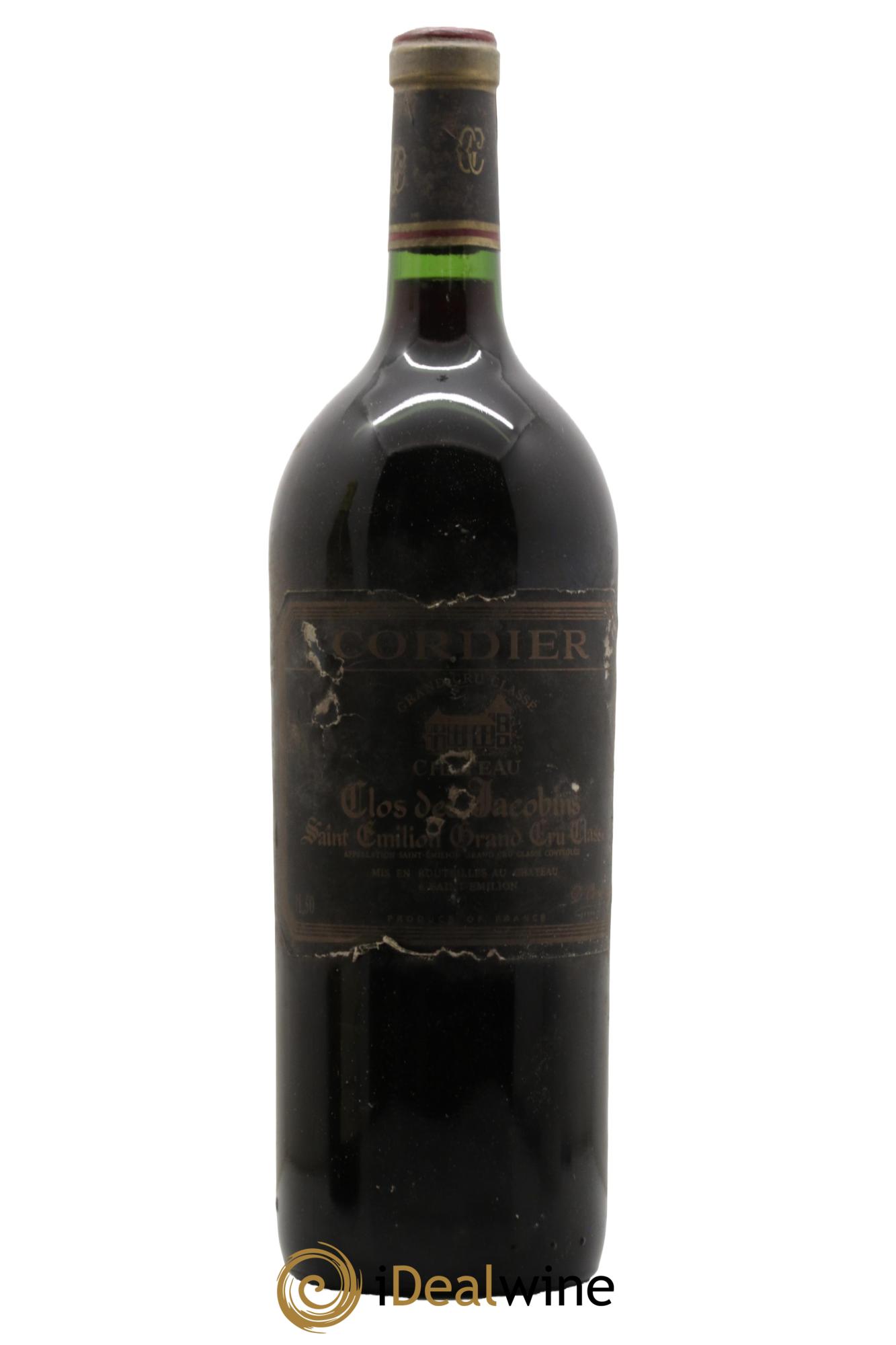 Château Clos des Jacobins Grand Cru Classé 1983 - Lot de 1 magnum - 0